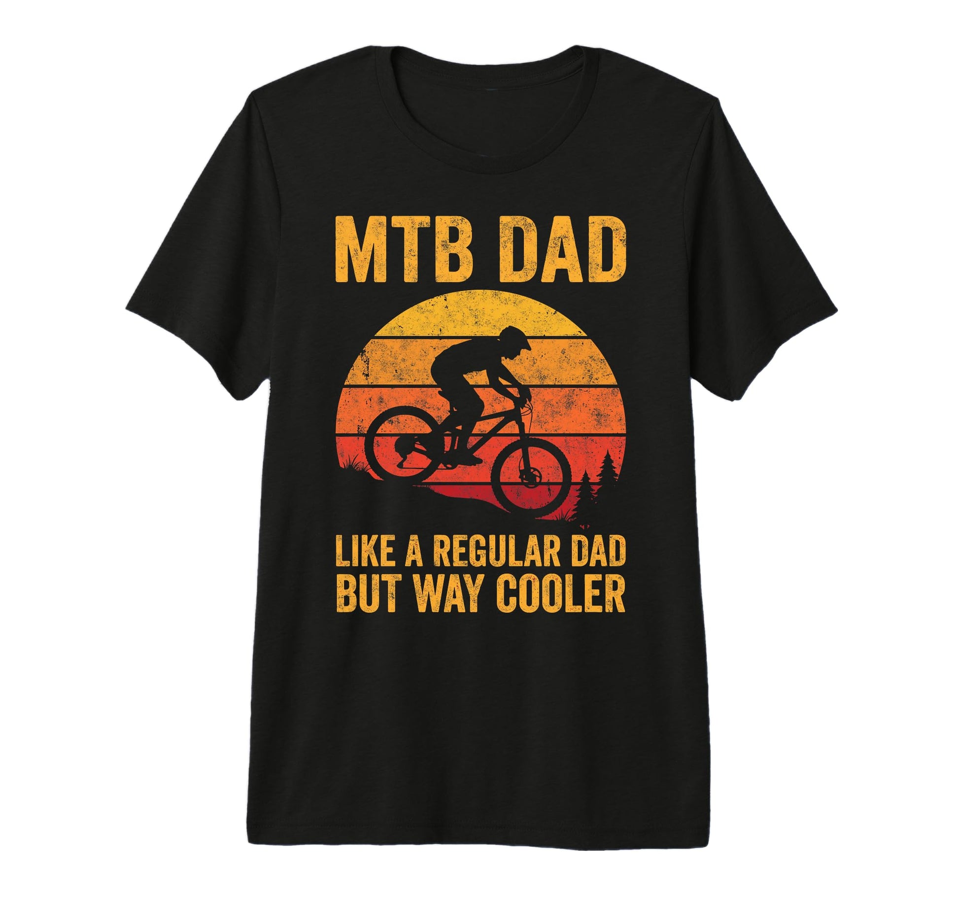 Mtb Mountain Bike Dad Like Regular T-Shirt - Minimalist Print Men Women - T-Shirt, Sweatshirt, Hoodie