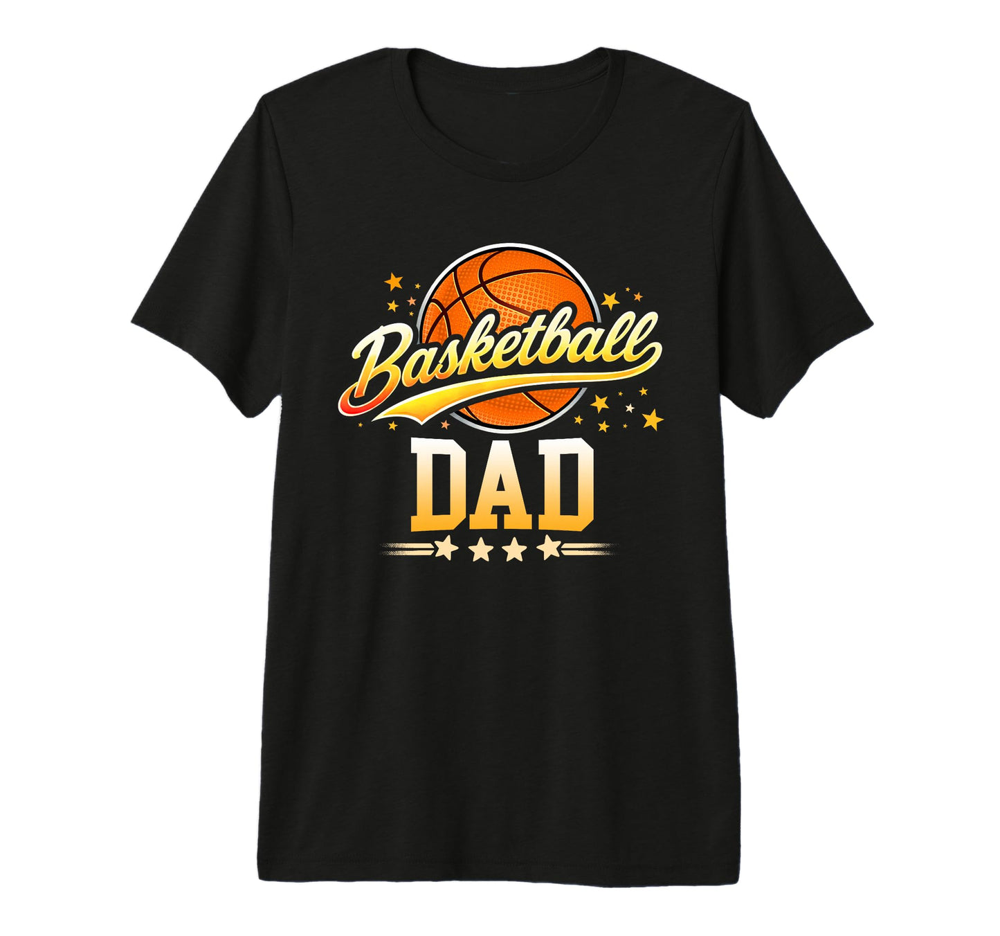 Basketball Dad Fathers Day Tri Blend T-Shirt - Graphic Print Men Women - T-Shirt, Sweatshirt, Hoodie