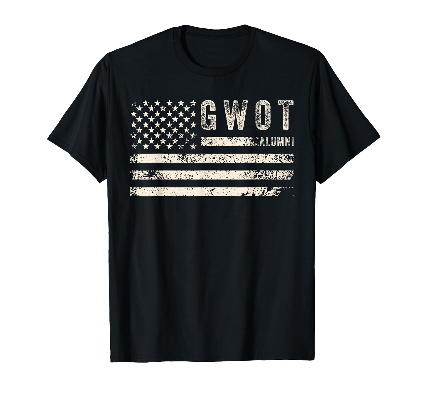 Gwot Alumni Veteran American Flag T-Shirt - Fun Novelty Design Unisex - T-Shirt, Sweatshirt, Hoodie