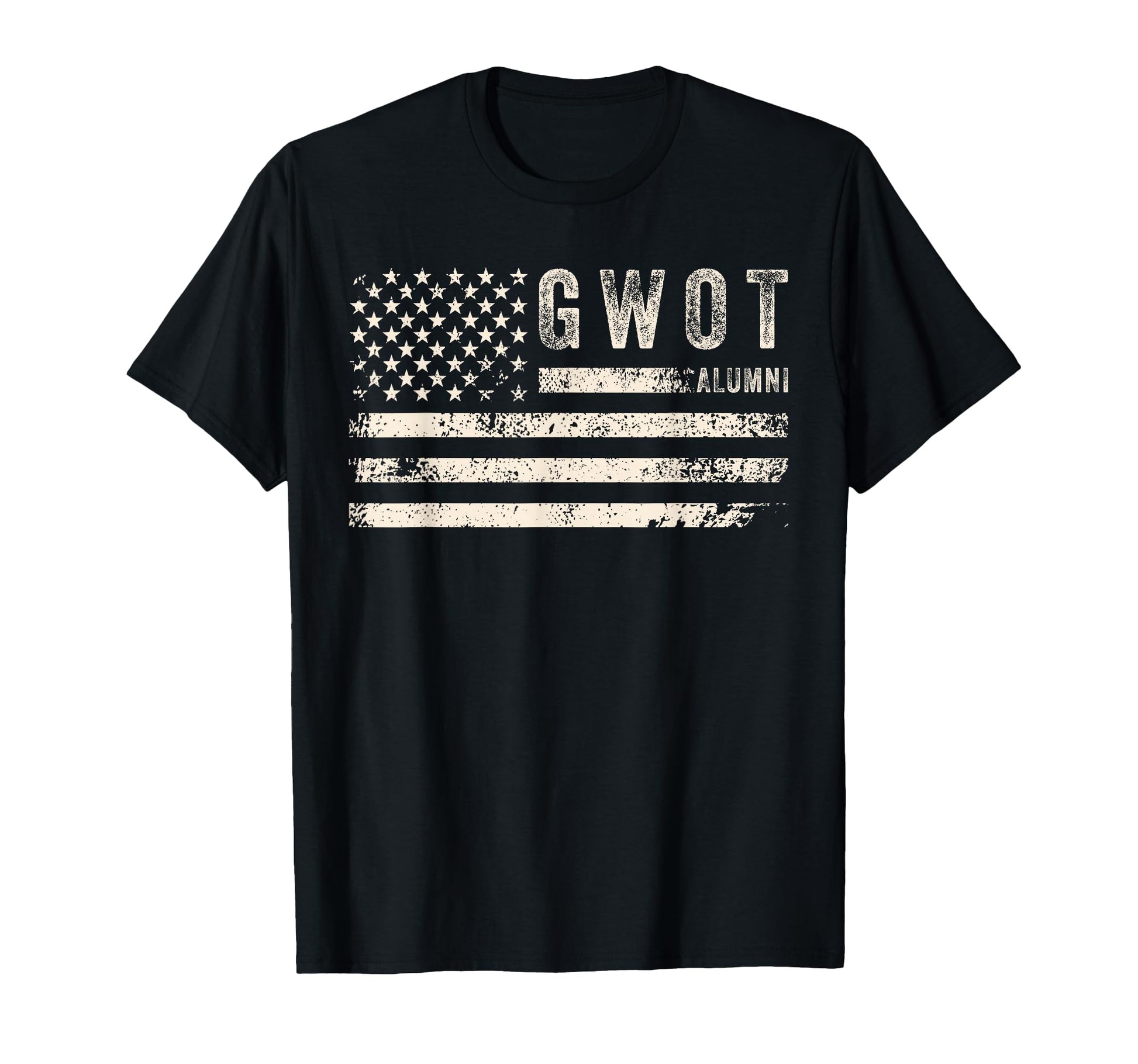 Gwot Alumni Veteran American Flag T-Shirt - Fun Novelty Design Unisex - T-Shirt, Sweatshirt, Hoodie