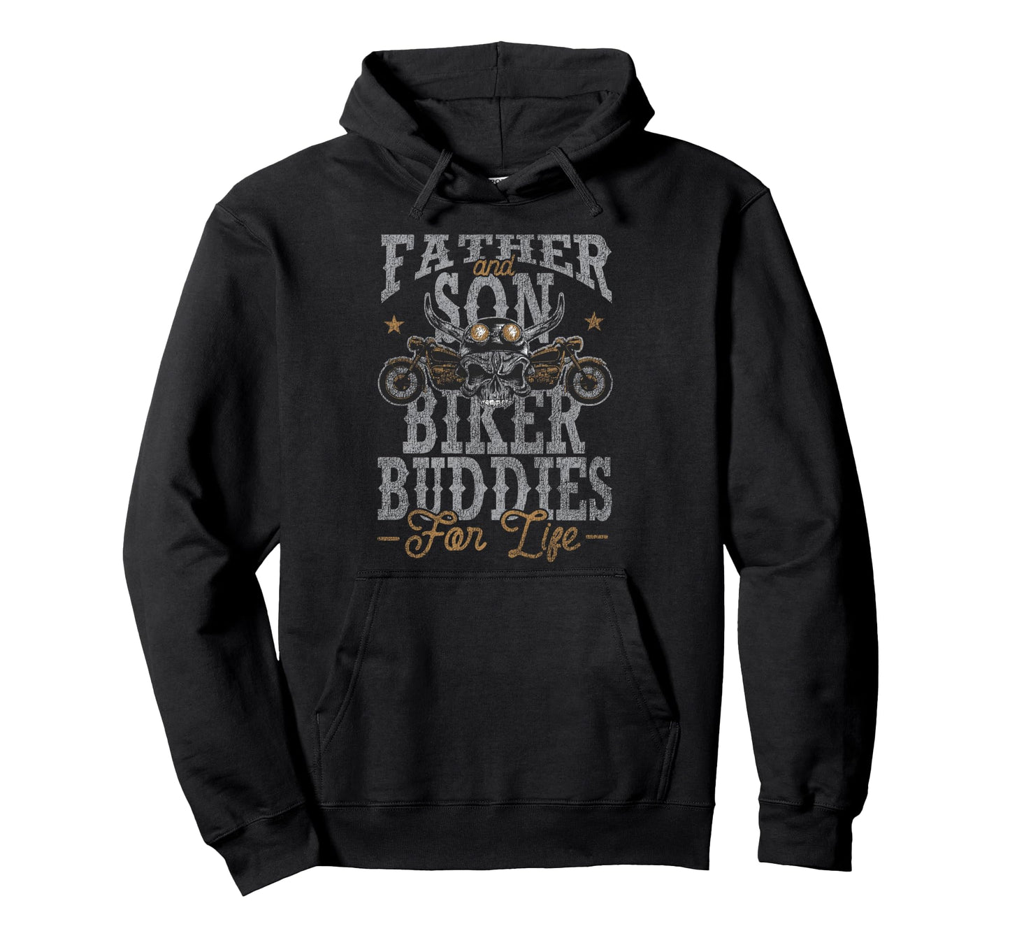 Motorcycle Biker Dad Son Father And Hoodie - Custom Art Print Men Women - T-Shirt, Sweatshirt, Hoodie