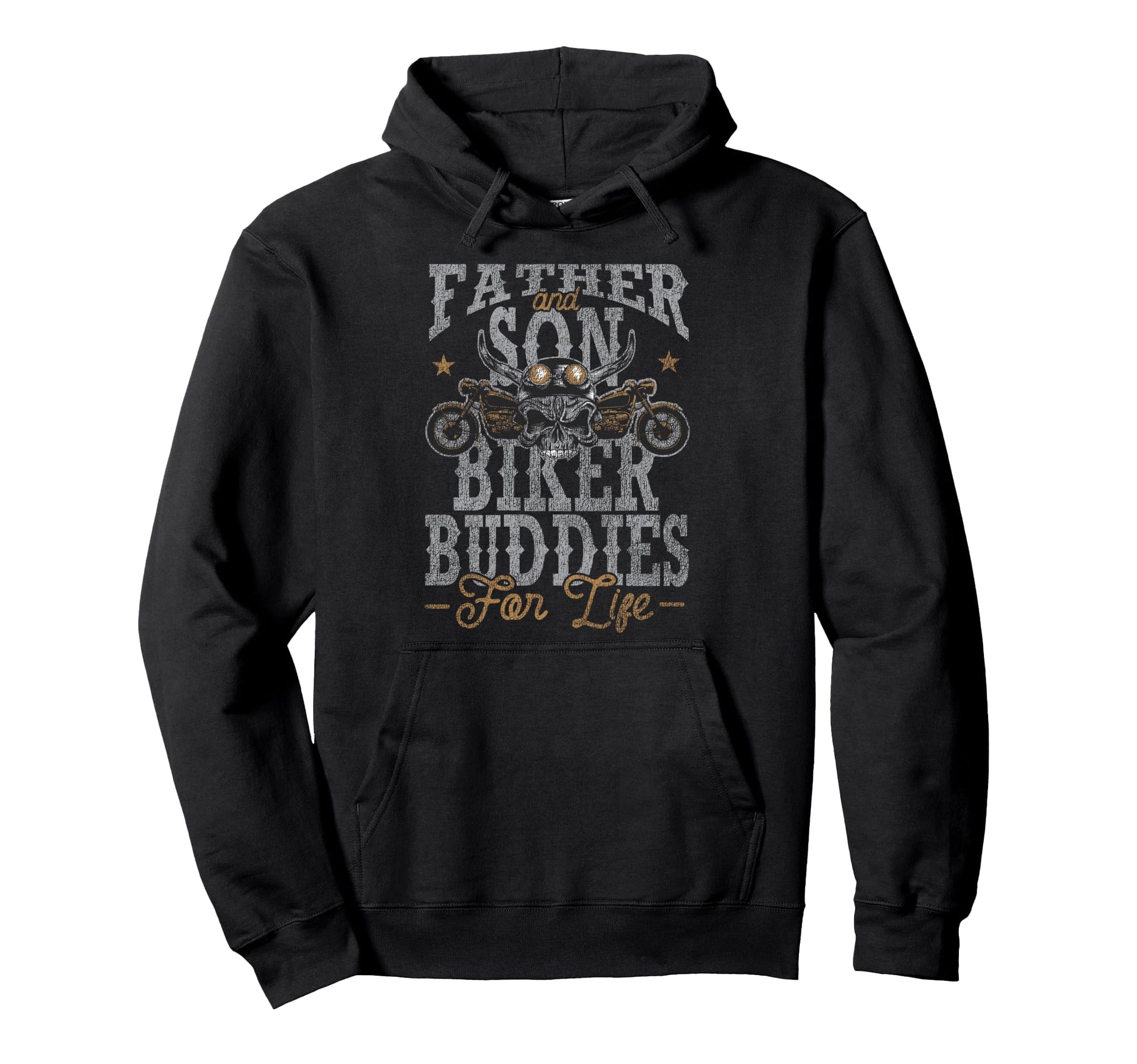 Motorcycle Biker Dad Son Father And Hoodie - Custom Art Print Men Women - T-Shirt, Sweatshirt, Hoodie
