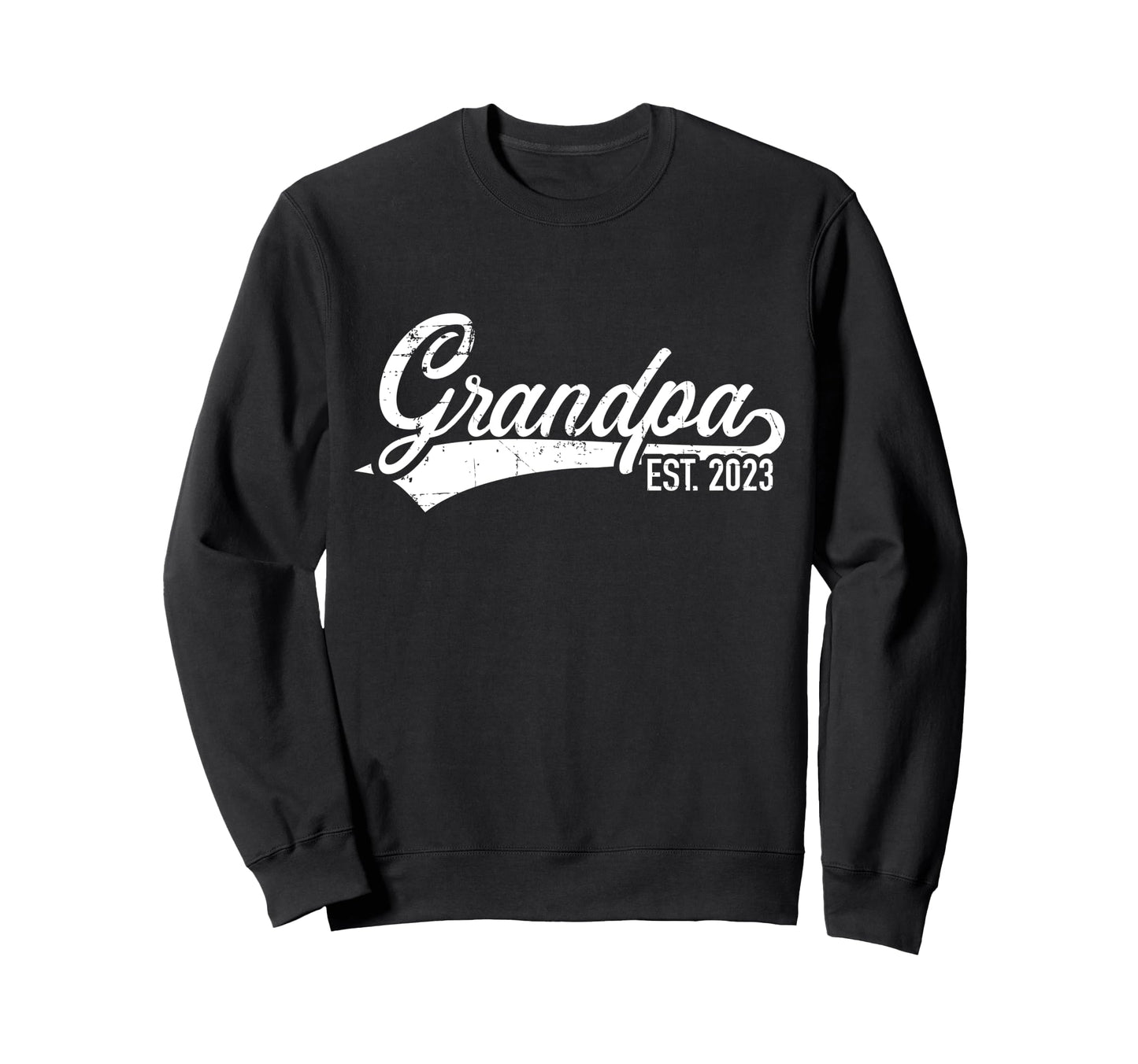 Grandpa Est 2023 Grandfather To Sweatshirt - Aesthetic Graphic for Adults - T-Shirt, Sweatshirt, Hoodie