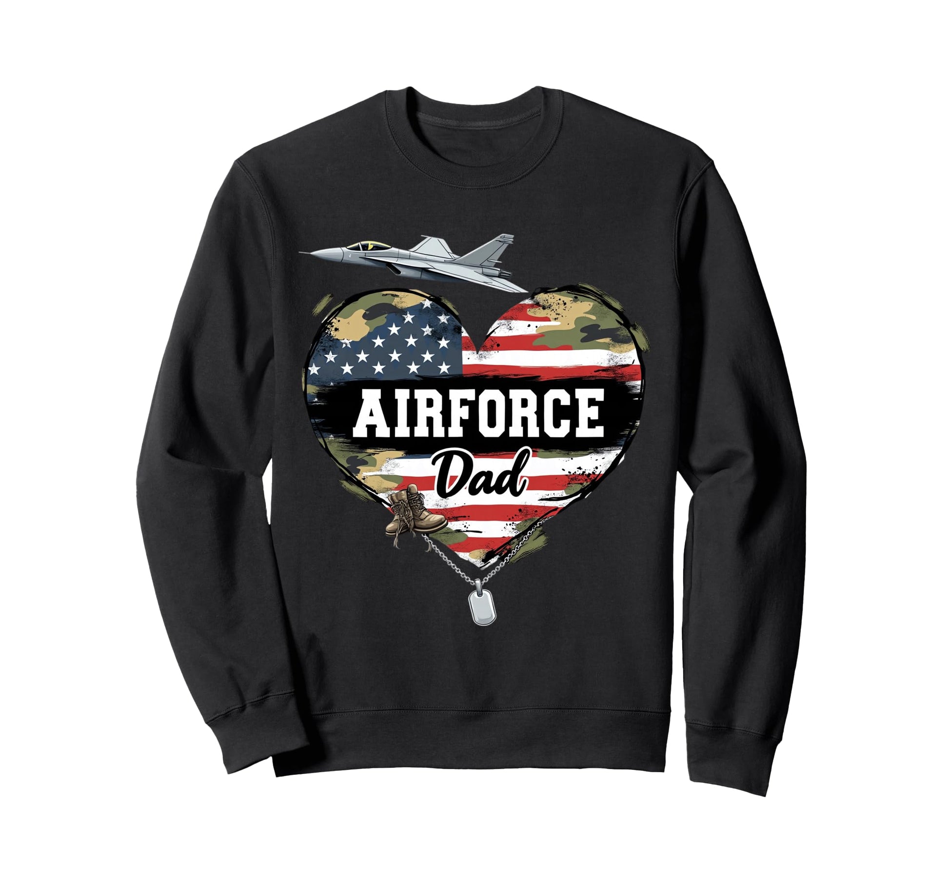 Air Force Dad Patriotic American Sweatshirt - Novelty Apparel for Adults - T-Shirt, Sweatshirt, Hoodie