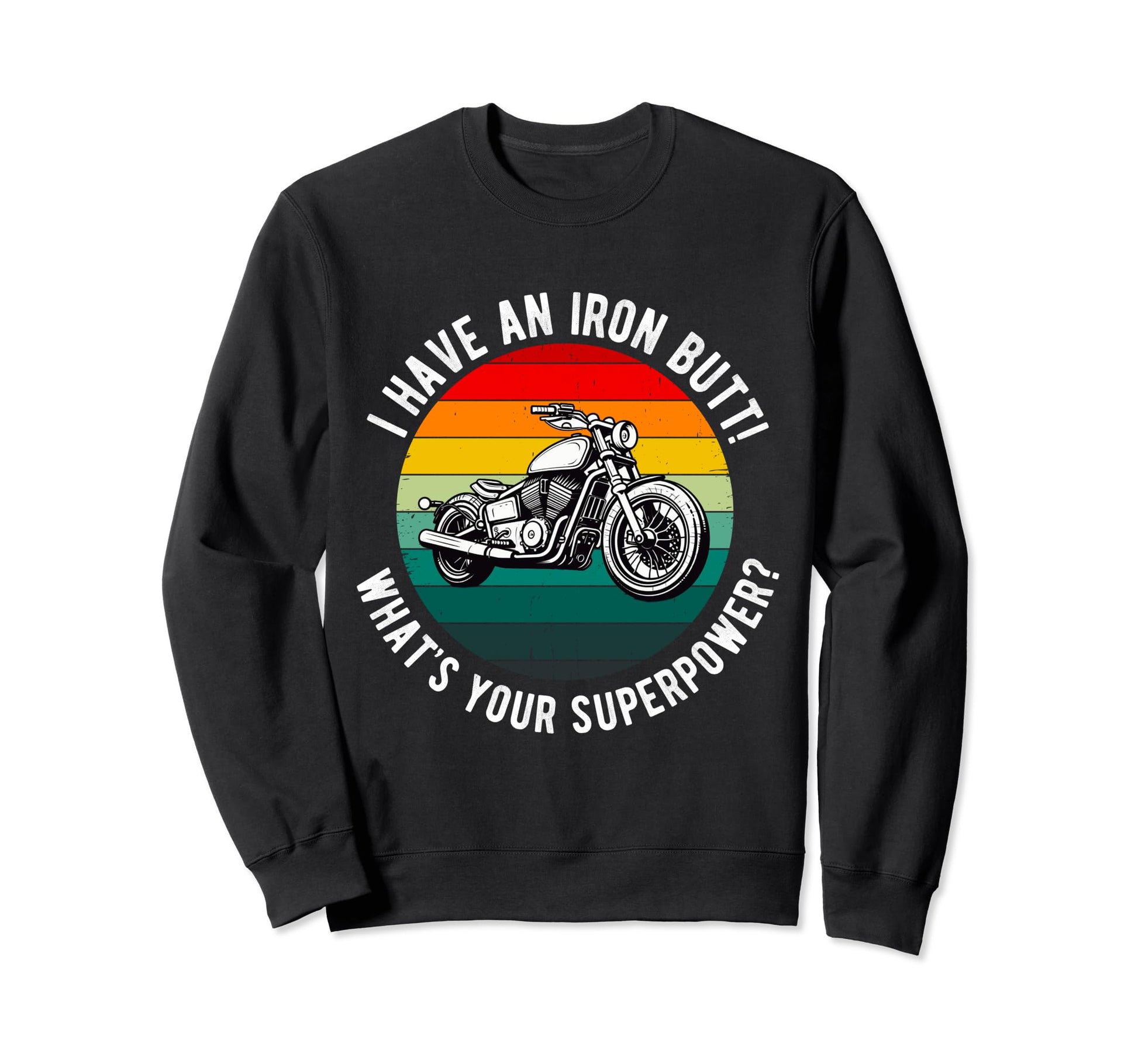 Motorcycle Dad Father Biker Sweatshirt - Trendy Graphic Men Women - T-Shirt, Sweatshirt, Hoodie