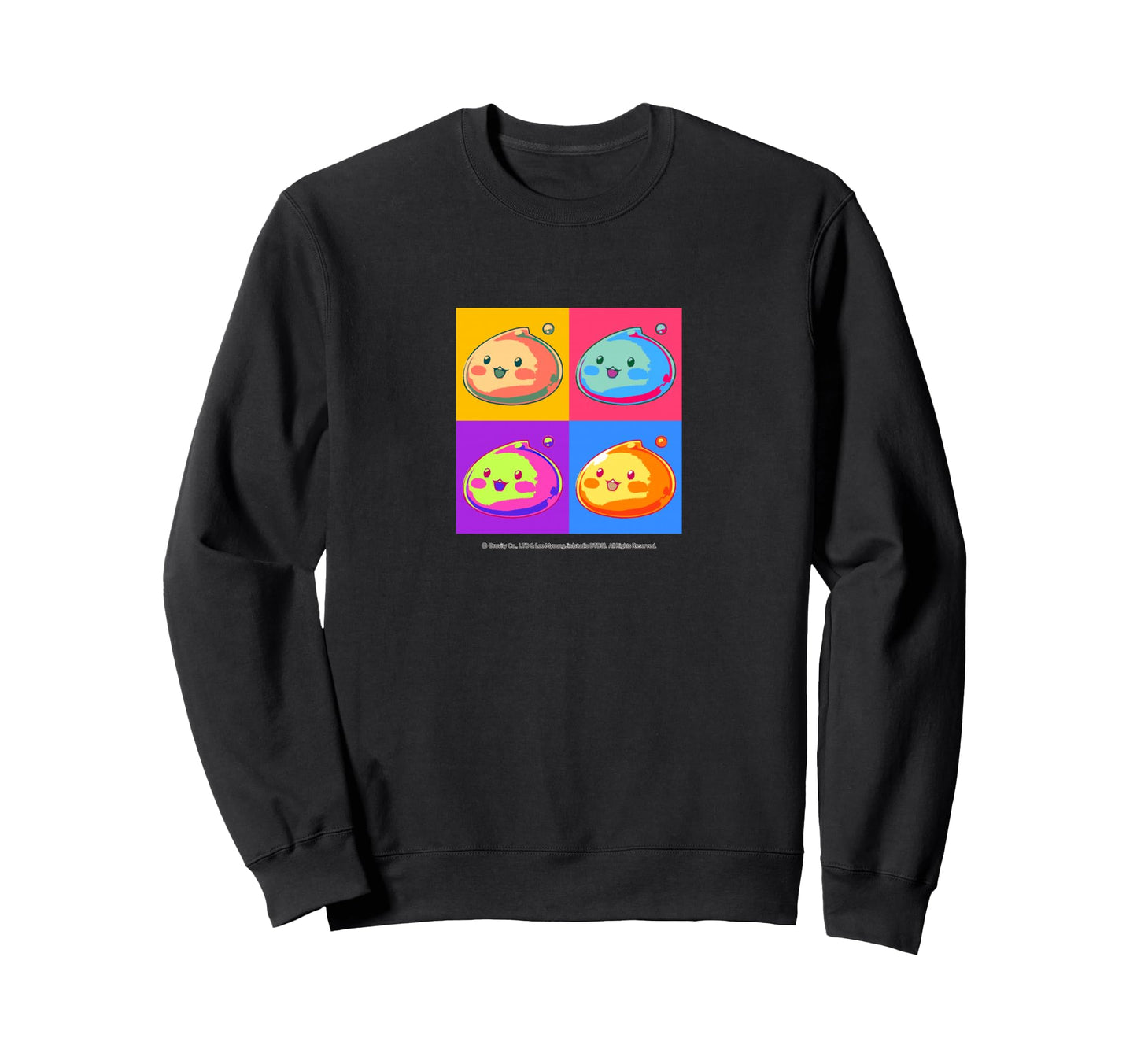 Colorful Pop Art Grid Slime Sweatshirt - Fun Novelty Design for Adults - T-Shirt, Sweatshirt, Hoodie