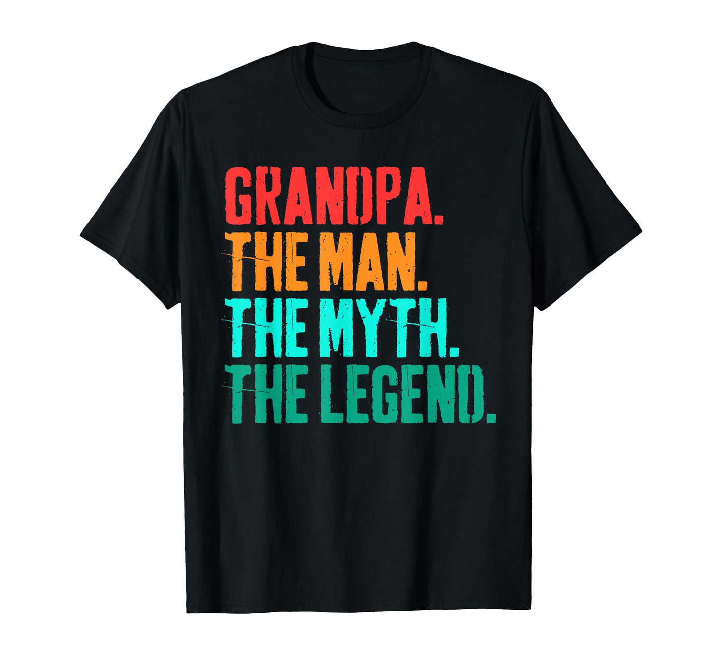 Grandpa Myth Legend Fathers Day Funny Dad T-Shirt - Custom Art Print Unisex - T-Shirt, Sweatshirt, Hoodie