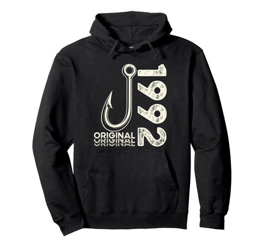 34Th Birthday Fishing Gift Original Hoodie - Minimalist Print Men Women - T-Shirt, Sweatshirt, Hoodie