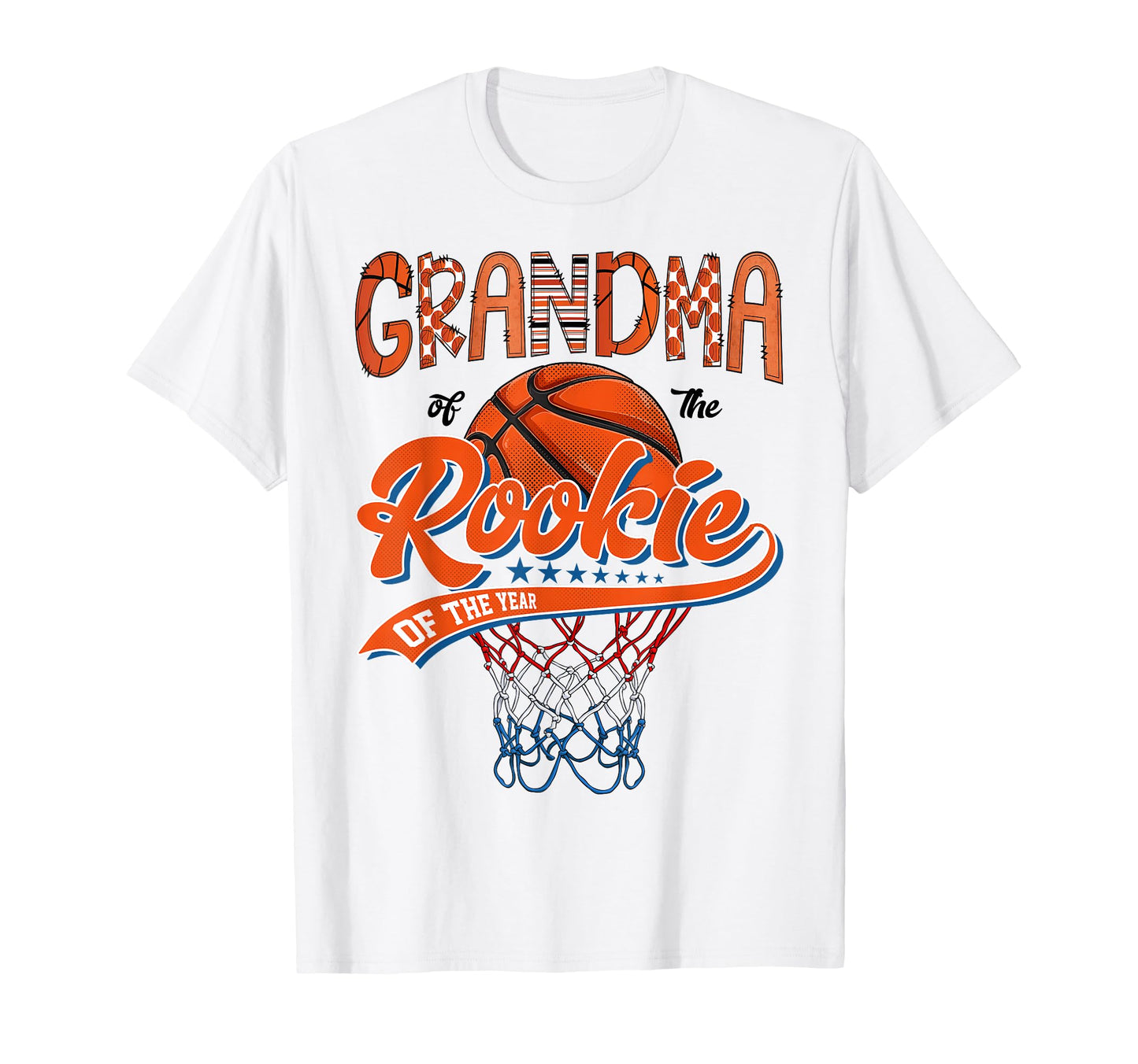 Grandma Rookie 1St Basketball T-Shirt - Minimalist Print Men Women - T-Shirt, Sweatshirt, Hoodie