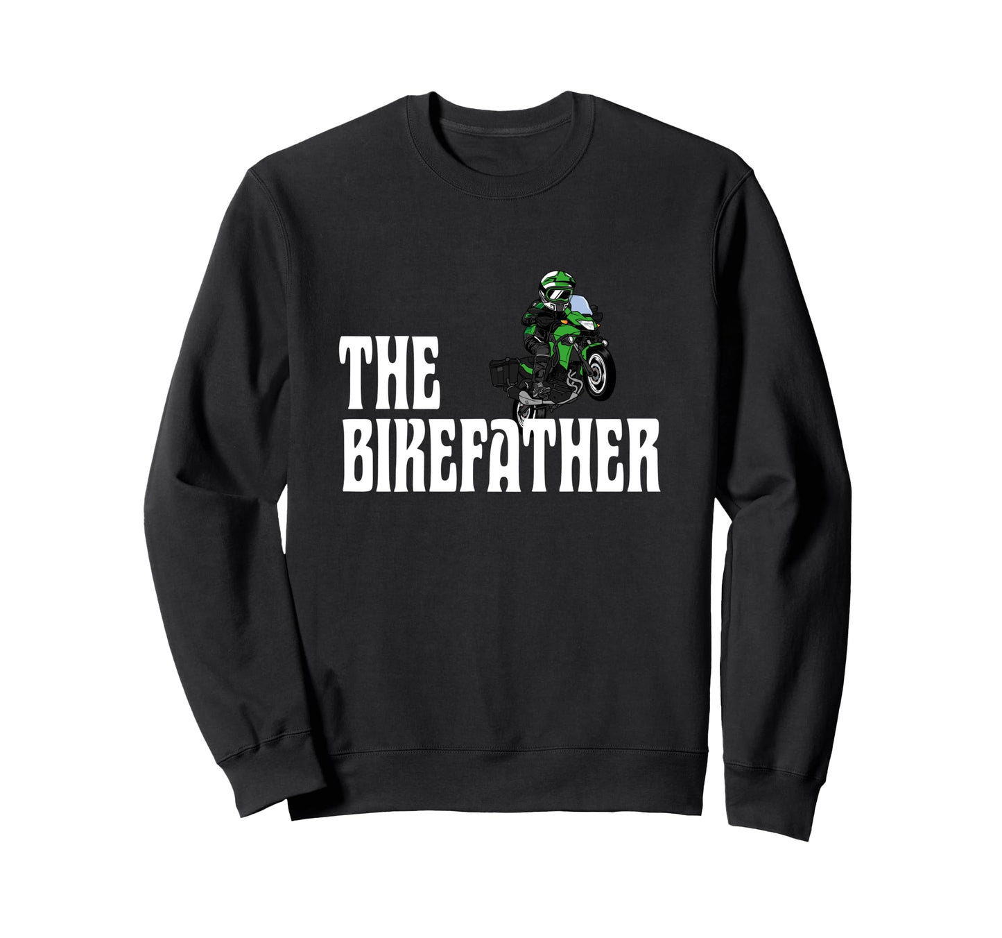 Biker Biker Dad Bikefather Funny Sweatshirt - Custom Art Print Men Women - T-Shirt, Sweatshirt, Hoodie