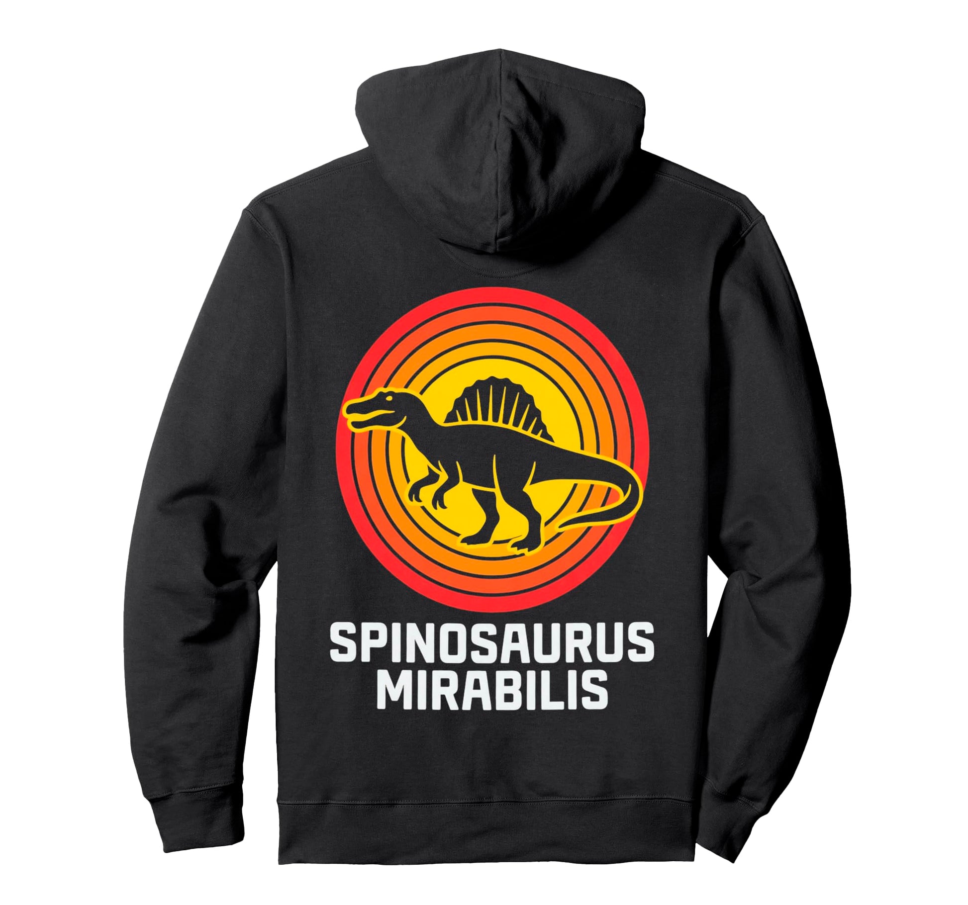 Spinosaurus Mirabilis Sunset Dinosaur Hoodie - Custom Art Print for Adults - T-Shirt, Sweatshirt, Hoodie
