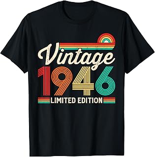 80 Years Old Vintage 1946 Limited Edition 80th Birthday T-Shirt Unisex T-shirt, Sweatshirt, Hoodie, Long Sleeve Tee - T-Shirt, Sweatshirt, Hoodie