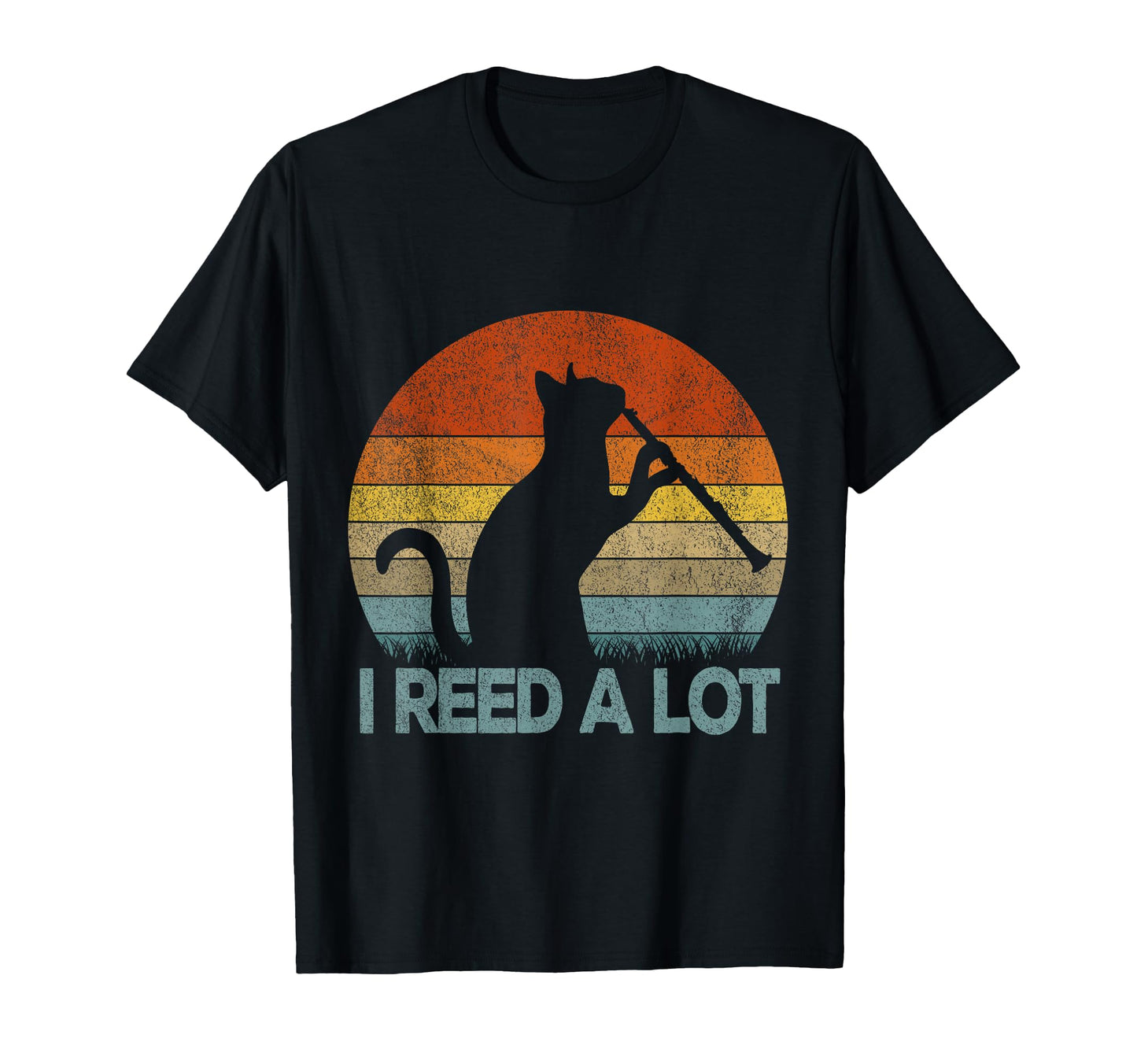 Funny Clarinet Cat I Reed Lot Musician T-Shirt - Minimalist Print Men Women - T-Shirt, Sweatshirt, Hoodie
