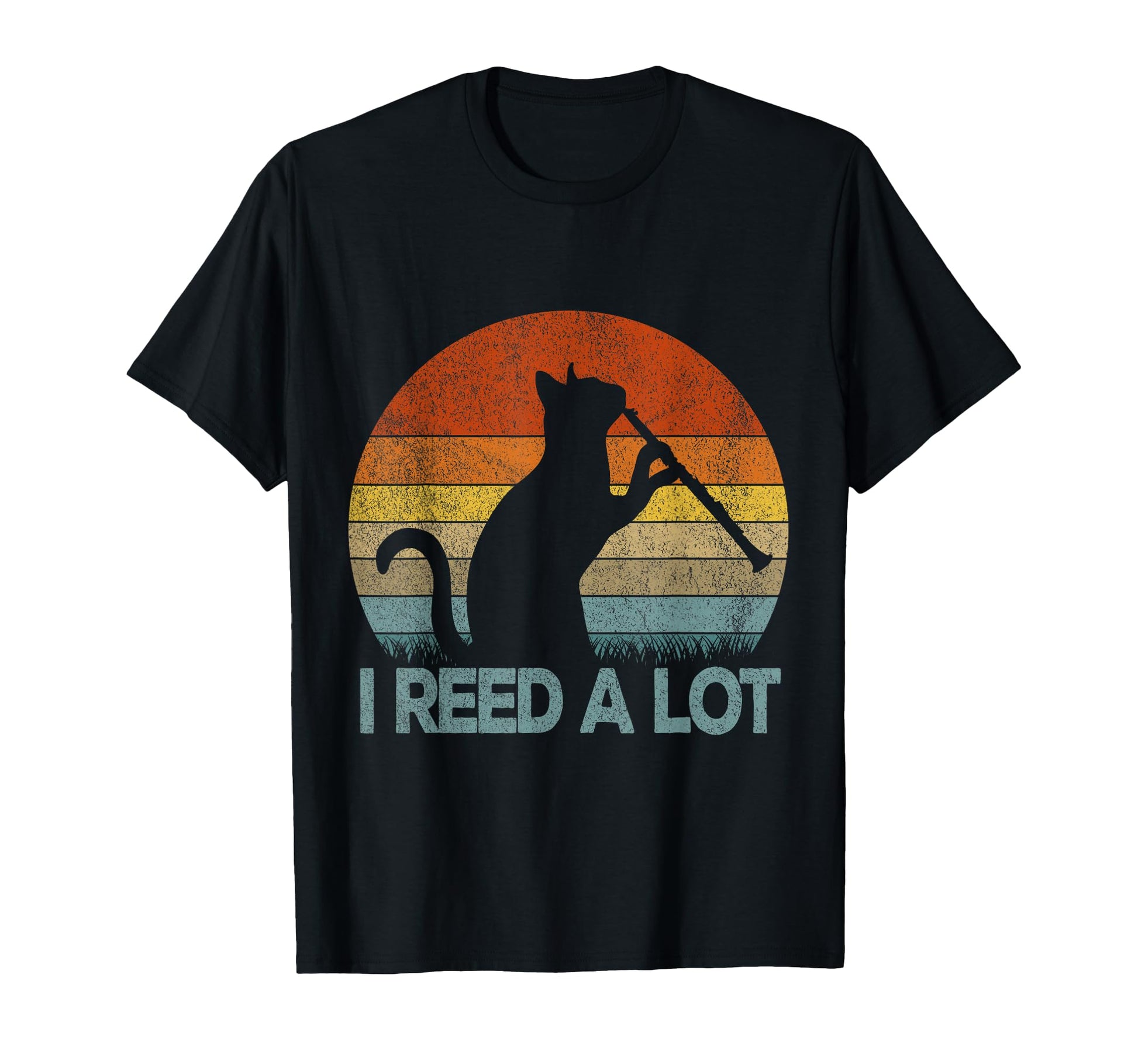 Funny Clarinet Cat I Reed Lot Musician T-Shirt - Minimalist Print Men Women - T-Shirt, Sweatshirt, Hoodie