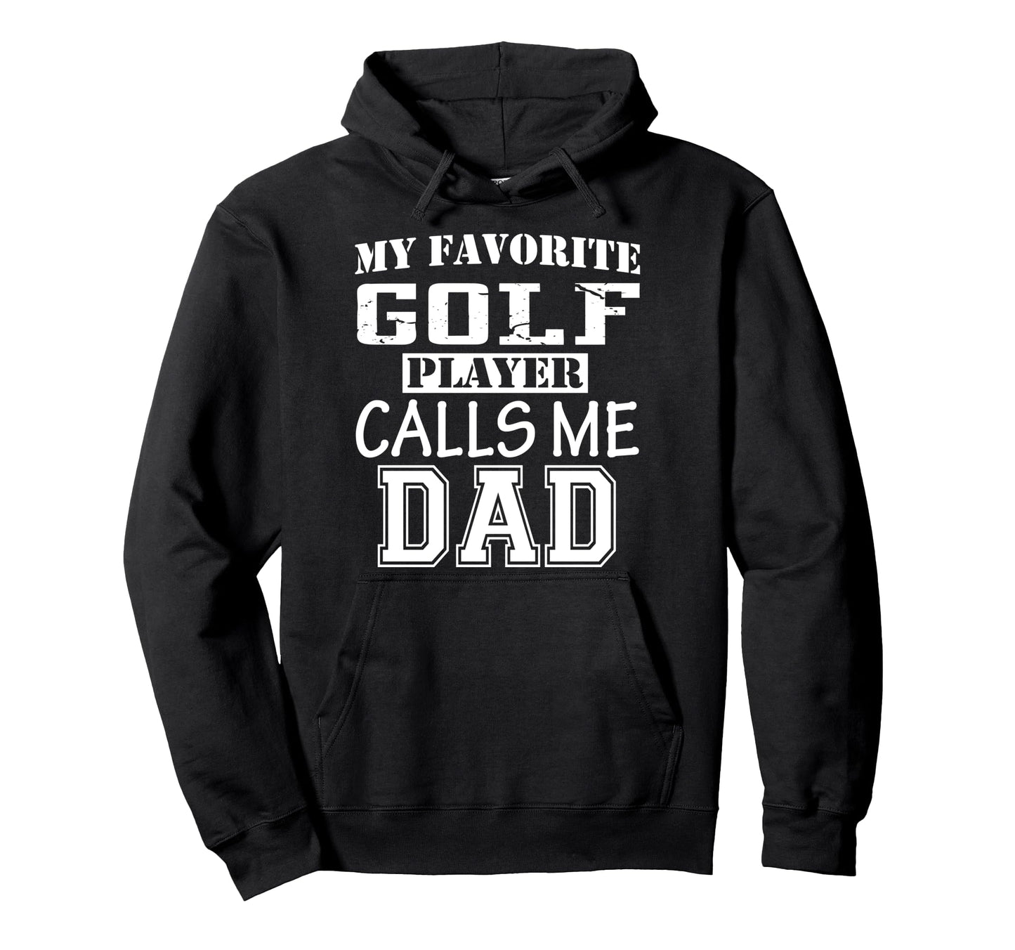 Funny Supportive Dad Golf Player Hoodie - Minimalist Print Men Women - T-Shirt, Sweatshirt, Hoodie