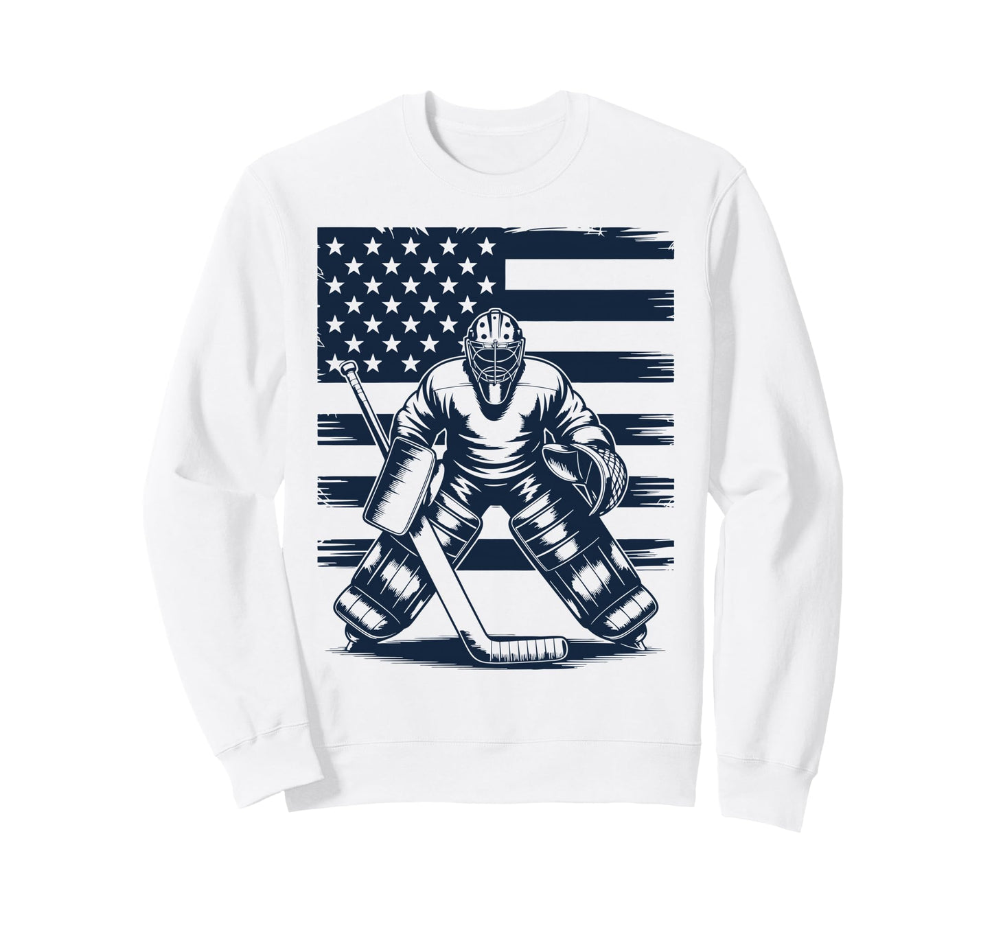 Ice Hockey Goalkeeper Goalie Sweatshirt - Custom Art Print Men Women - T-Shirt, Sweatshirt, Hoodie