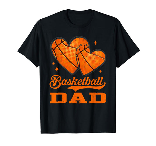 Basketball Heart Dad Basketball Player T-Shirt - Unique Graphic Men Women - T-Shirt, Sweatshirt, Hoodie