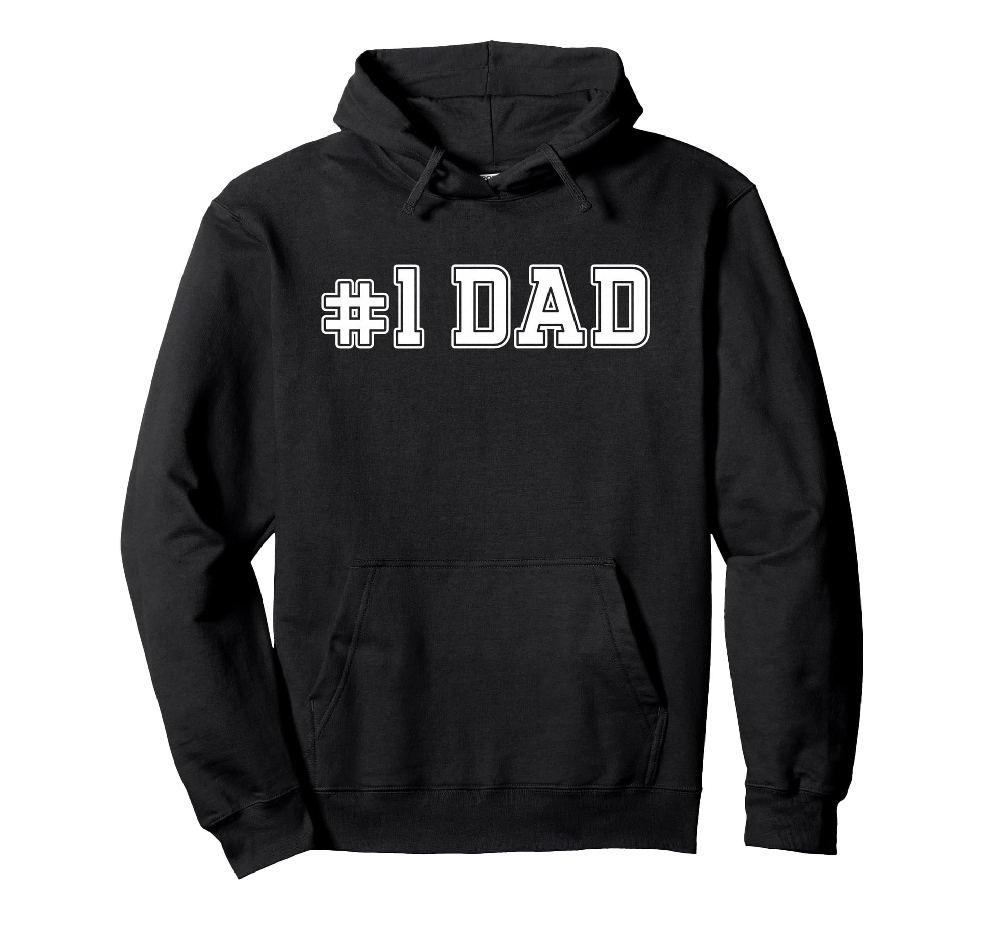 1 Dad Best Dad Fathers Day Number One Hoodie - Minimalist Print Men Women - T-Shirt, Sweatshirt, Hoodie