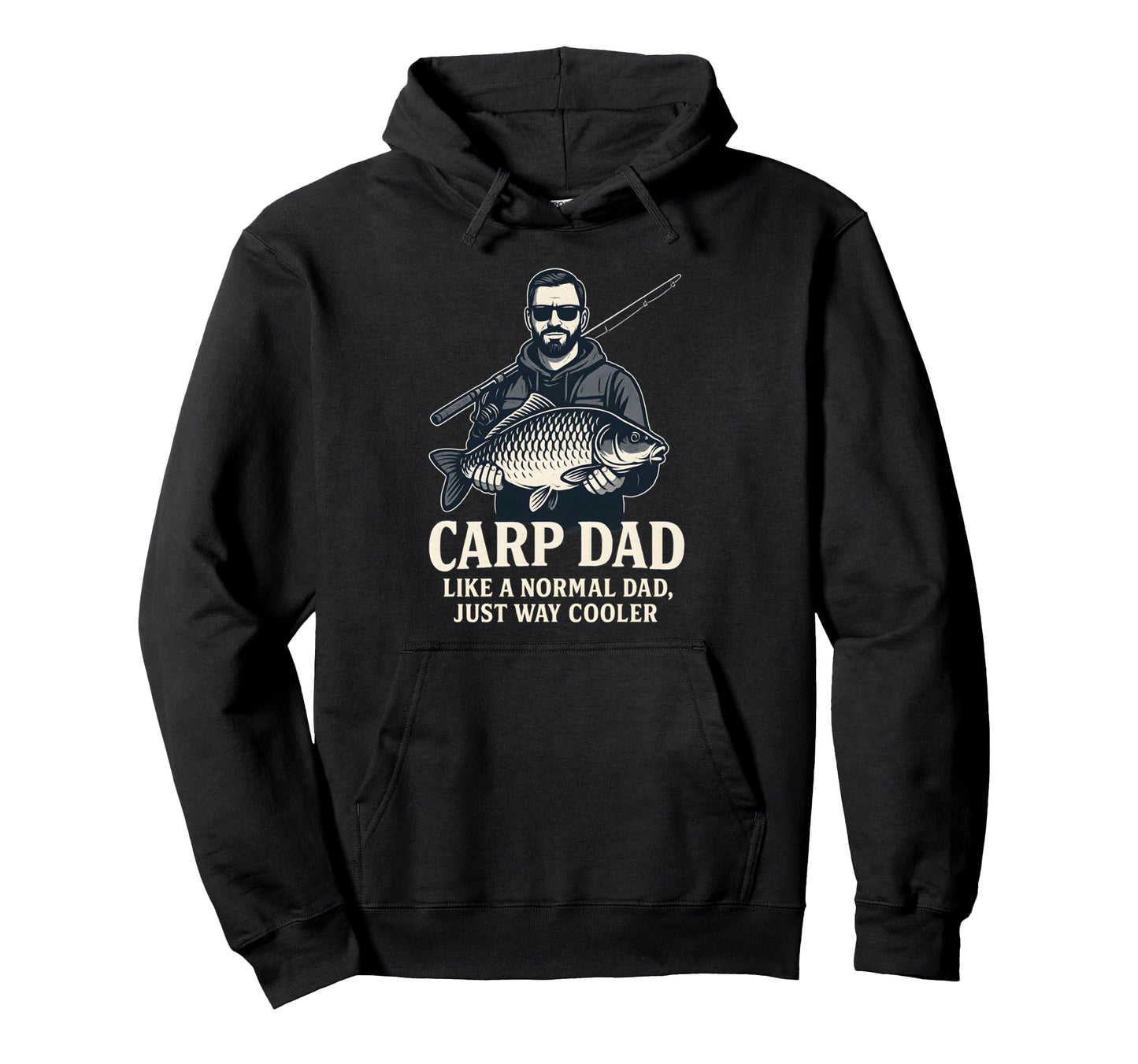 Carp Dad Like Normal Dad Just Way Cooler Hoodie - Minimalist Print Unisex - T-Shirt, Sweatshirt, Hoodie