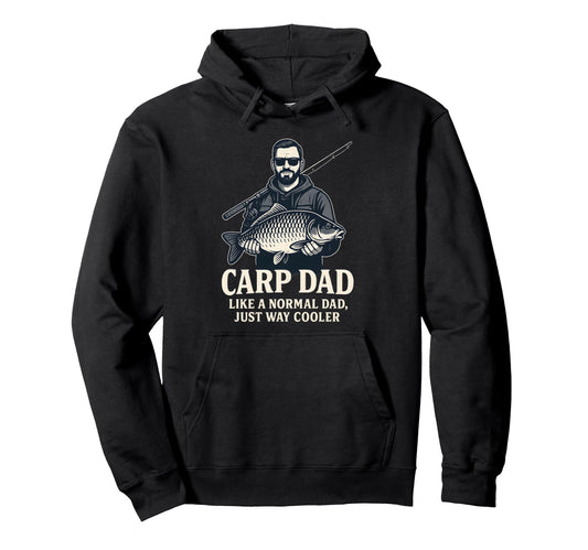Carp Dad Like Normal Dad Just Way Cooler Hoodie - Minimalist Print Unisex - T-Shirt, Sweatshirt, Hoodie