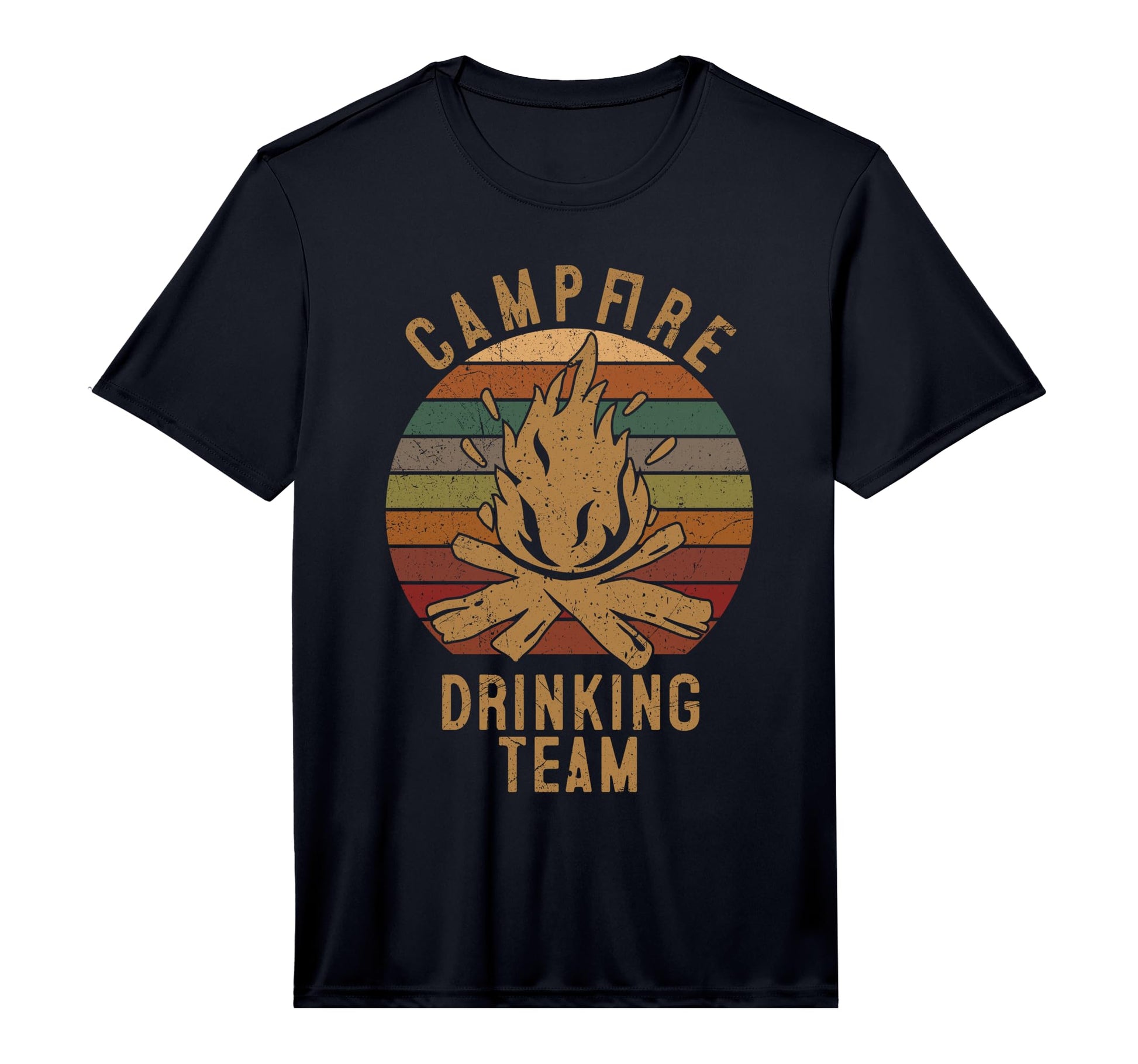 Mens Campfire Drinking Team Camping T-Shirt - Casual Everyday Wear Unisex - T-Shirt, Sweatshirt, Hoodie