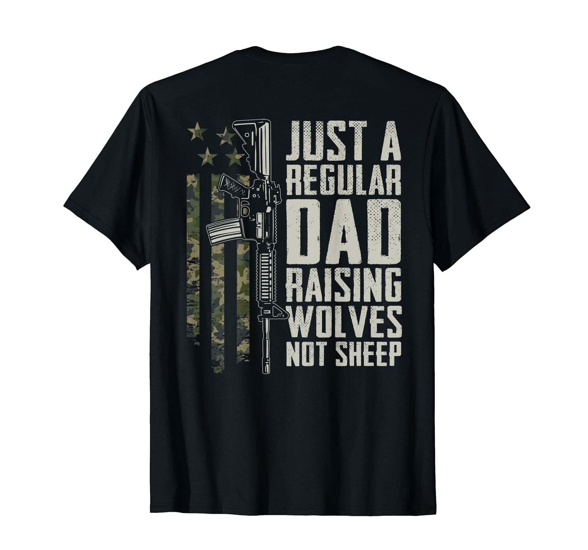 Regular Dad Raising Wolves Not Sheep T-Shirt - Custom Art Print Men Women - T-Shirt, Sweatshirt, Hoodie