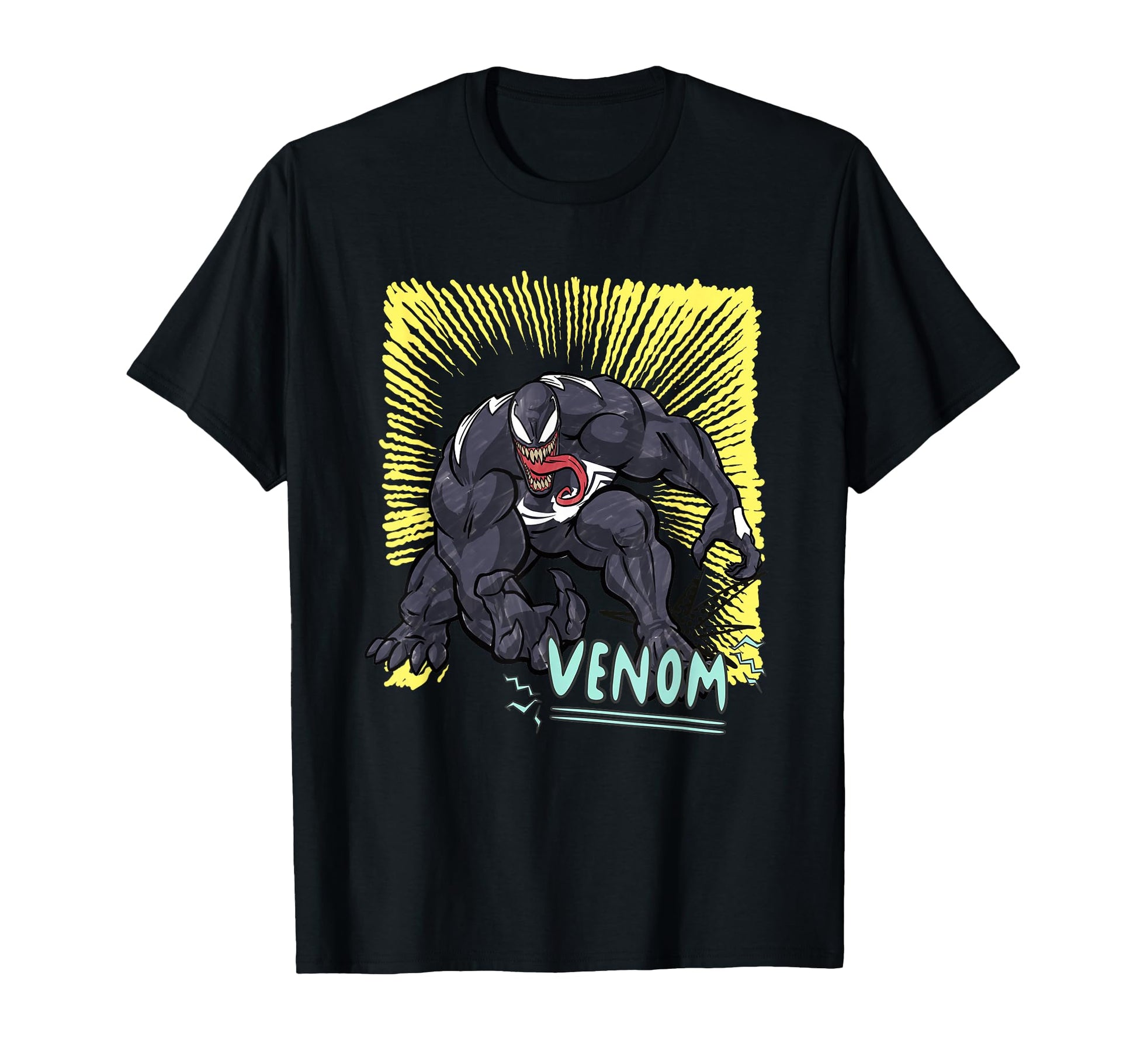 Marvel Venom Pop Marker Colour T-Shirt - Trendy Graphic Men Women - T-Shirt, Sweatshirt, Hoodie