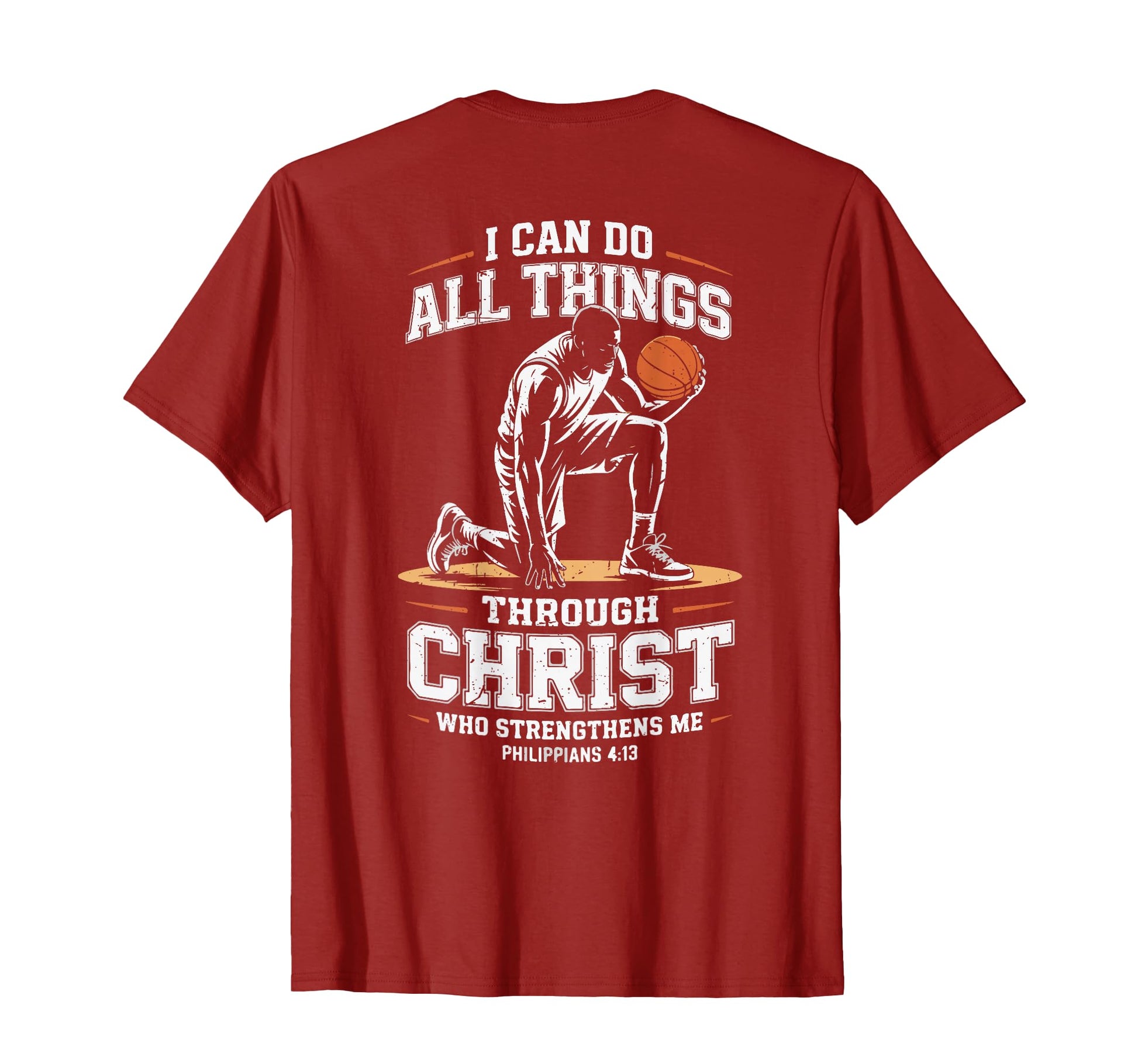 Mens Christian Faith Basketball T-Shirt - Novelty Apparel for Adults - T-Shirt, Sweatshirt, Hoodie