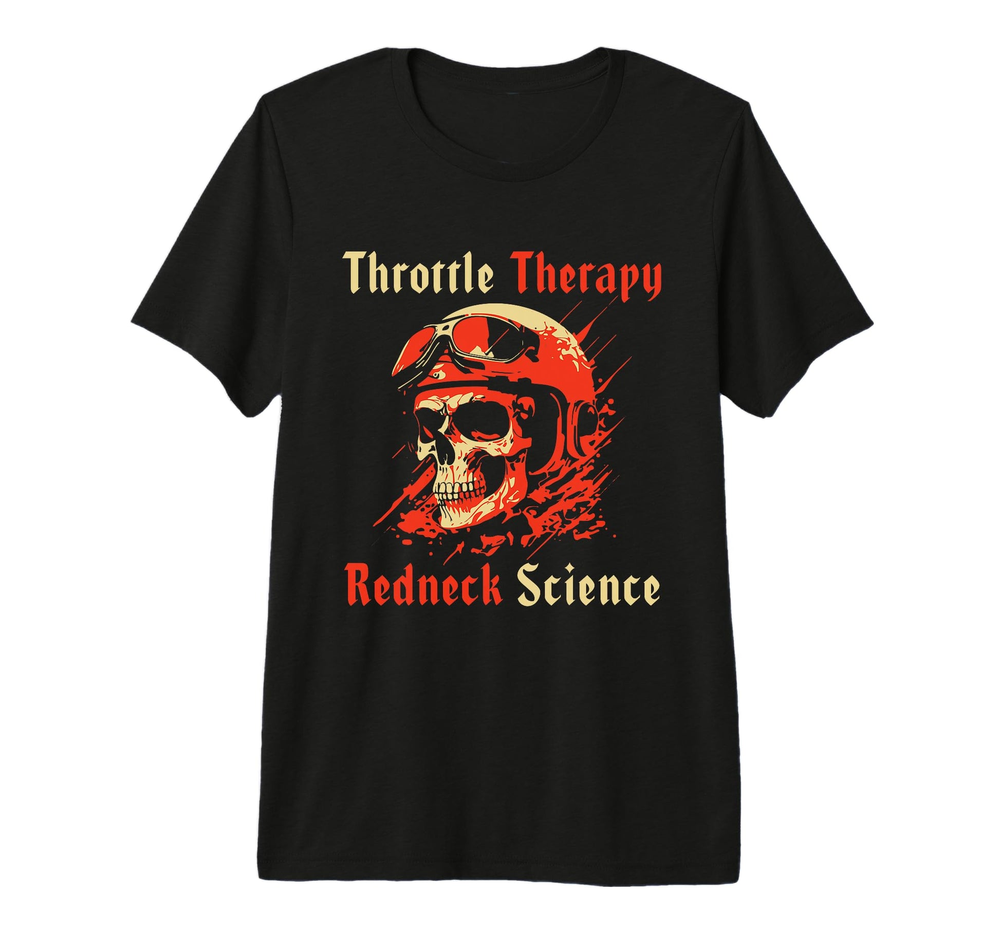 Throttle Garage Therapy Redneck T-Shirt - Fun Novelty Design Unisex - T-Shirt, Sweatshirt, Hoodie