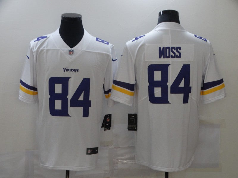 Men's Minnesota Vikings Randy Moss White Game Jersey football jersey product view 1
