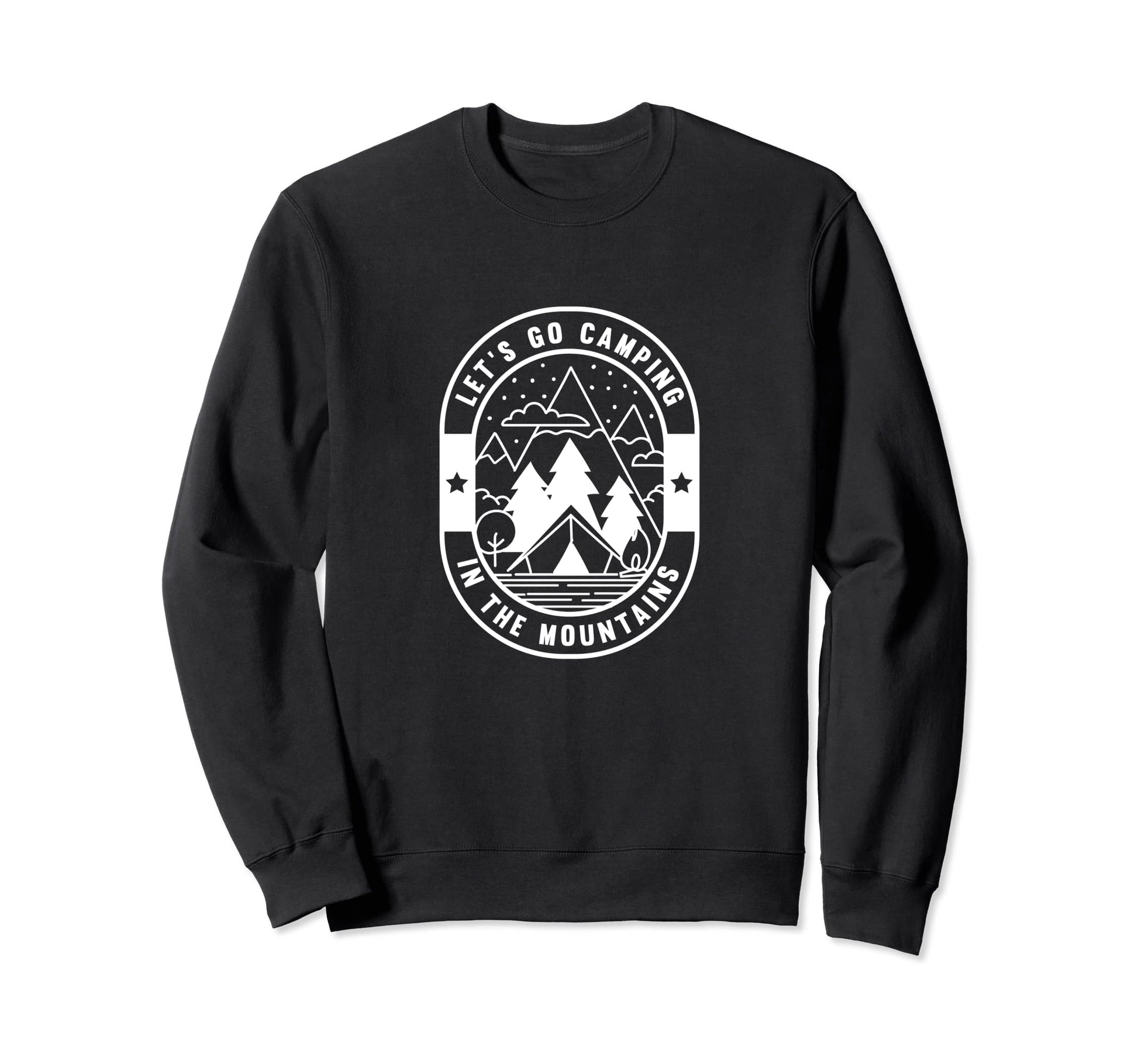 Mountains Nature Wildlife Camping Sweatshirt - Minimalist Print Unisex - T-Shirt, Sweatshirt, Hoodie