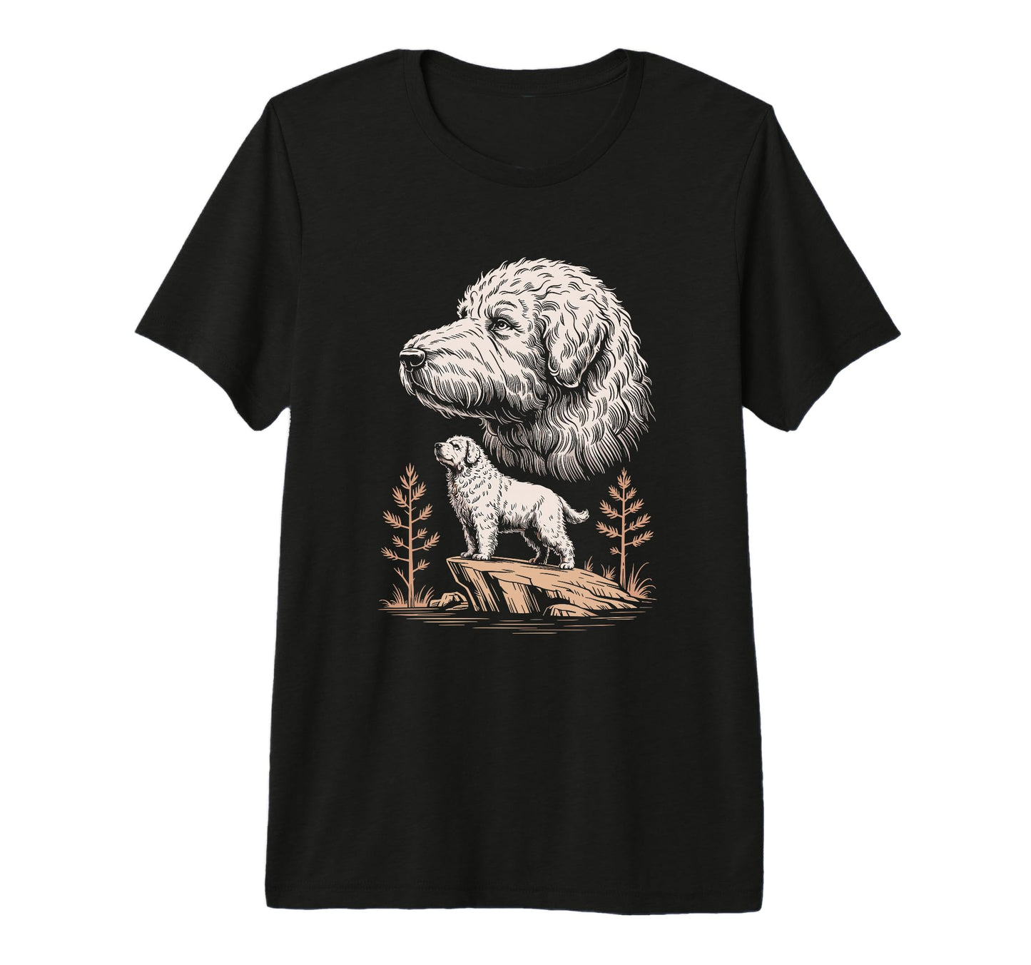 Mom Dad Komondor Dog Owner Hiking T-Shirt - Minimalist Print Men Women - T-Shirt, Sweatshirt, Hoodie