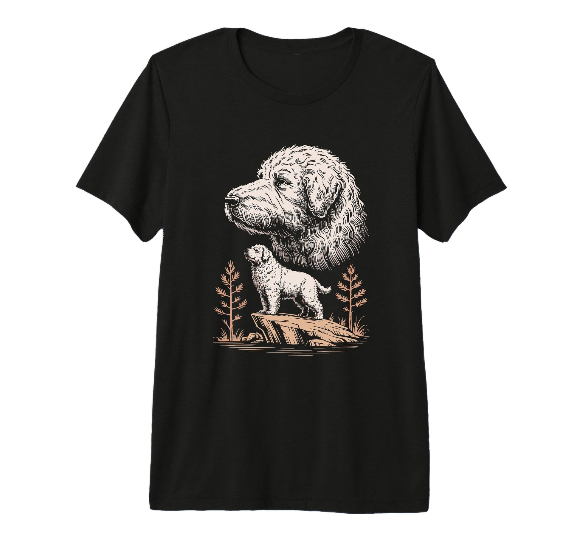 Mom Dad Komondor Dog Owner Hiking T-Shirt - Minimalist Print Men Women - T-Shirt, Sweatshirt, Hoodie