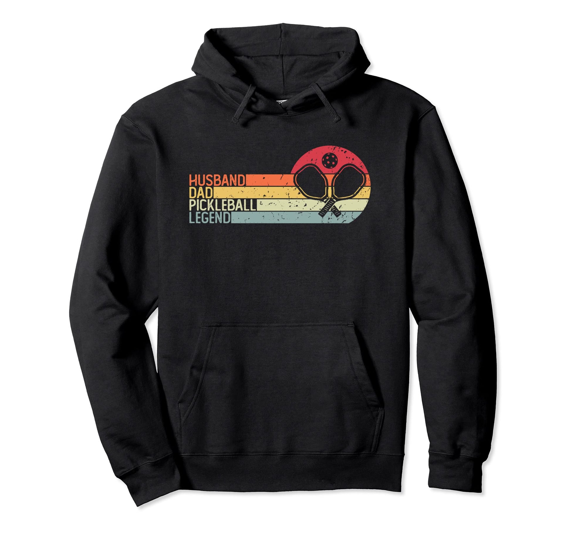 Husband Dad Pickleball Legend Funny Hoodie - Unique Graphic for Adults - T-Shirt, Sweatshirt, Hoodie