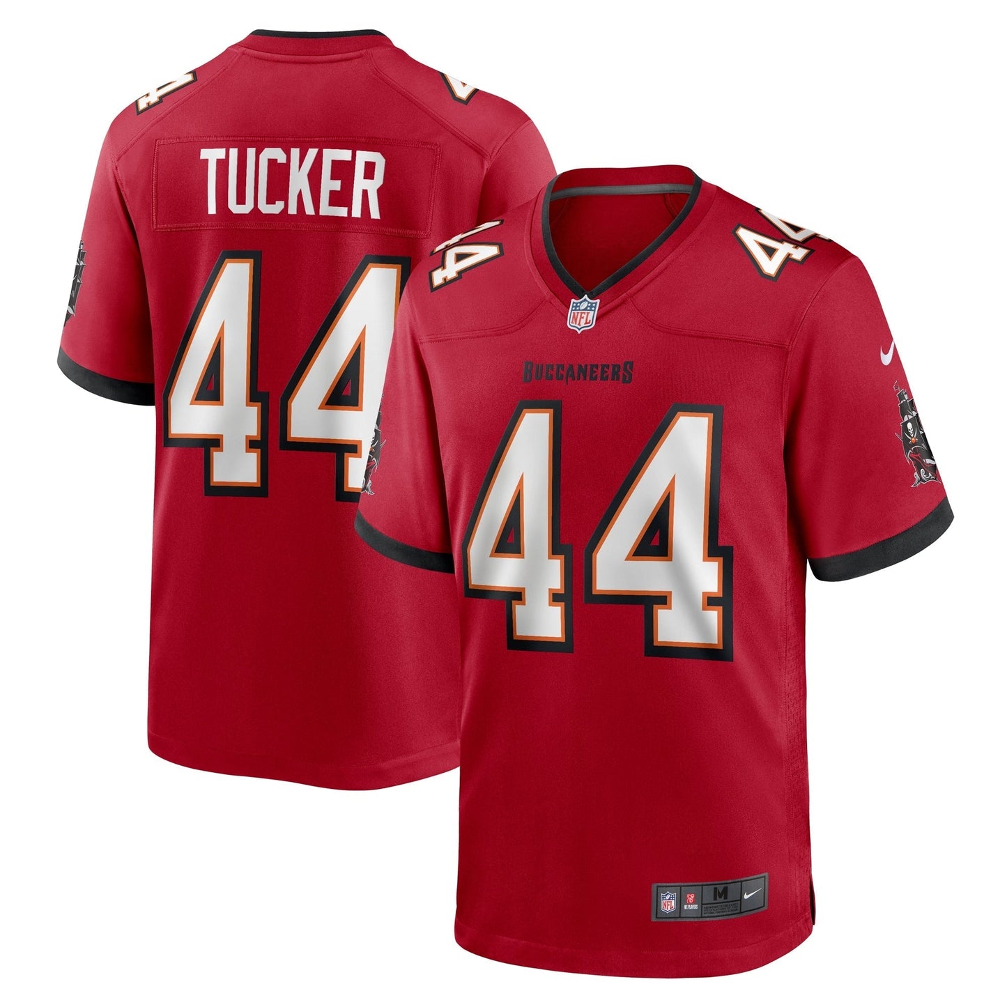 Tampa Bay Buccaneers Sean Tucker Red Game Jersey football jersey product view 1