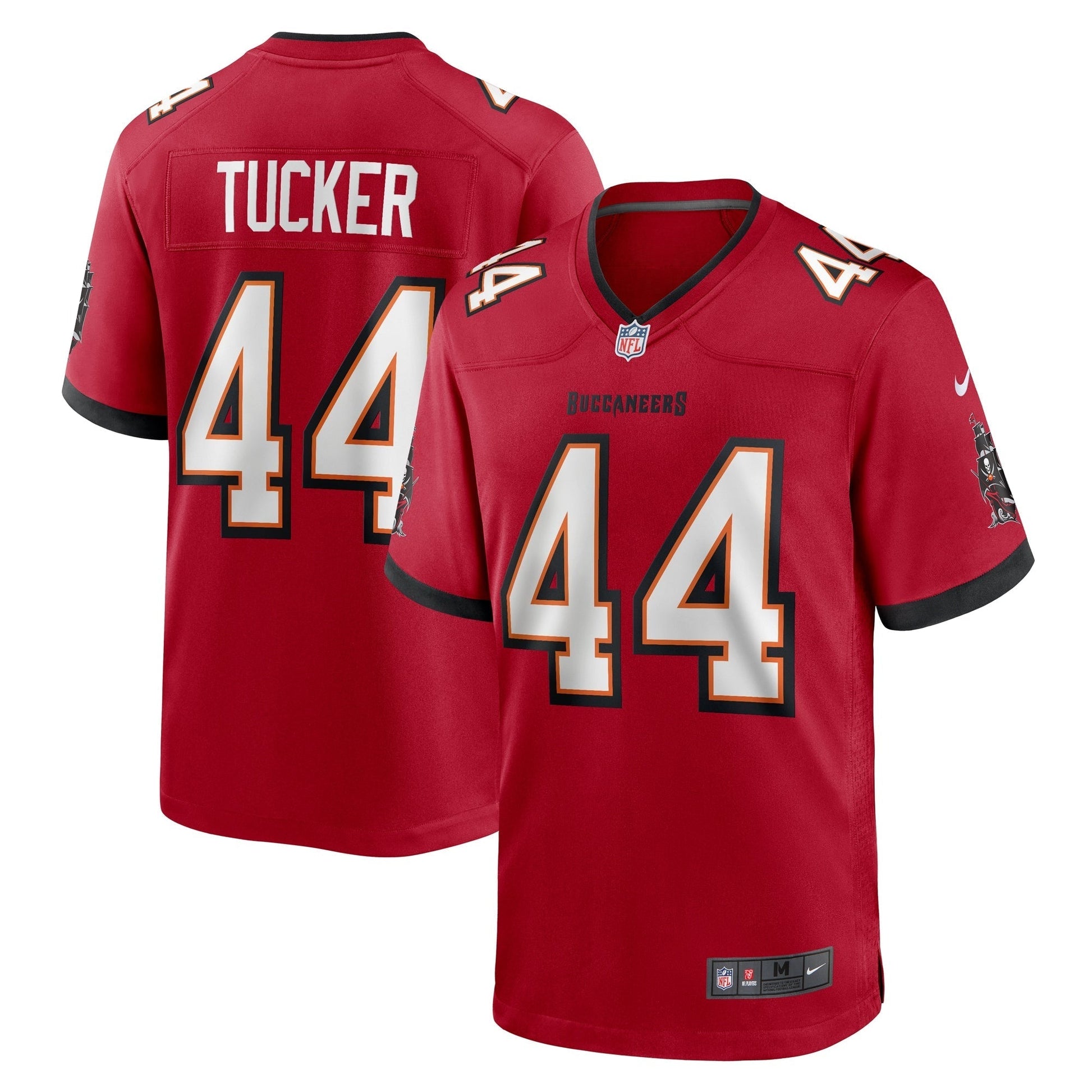 Tampa Bay Buccaneers Sean Tucker Red Game Jersey football jersey product view 1
