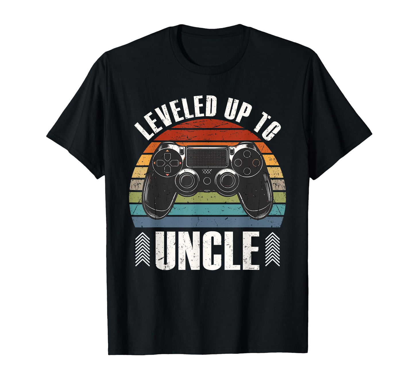 Leveled Up To Uncle Soon To Be Uncle T-Shirt - Minimalist Print Men Women - T-Shirt, Sweatshirt, Hoodie