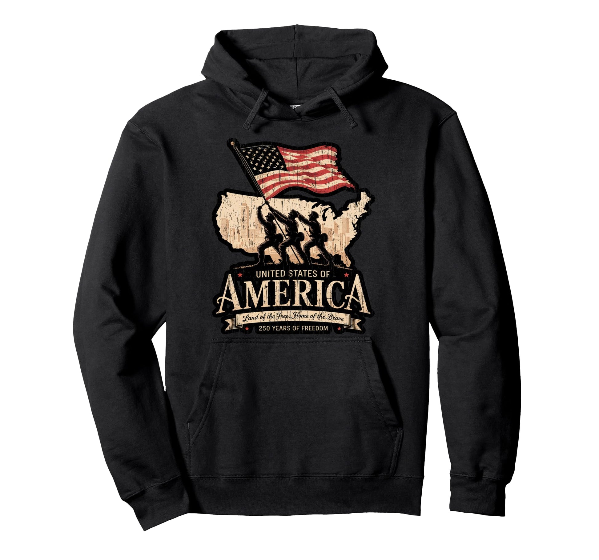 250Th Anniversary America Usa American Hoodie - Novelty Apparel Men Women - T-Shirt, Sweatshirt, Hoodie