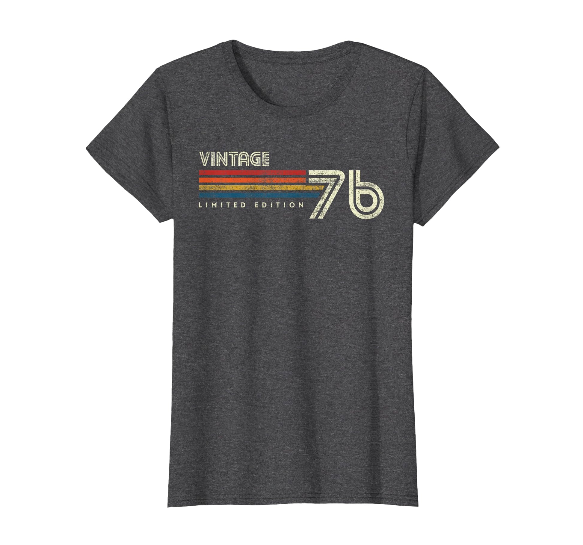 1976 Chest Stripe Birthday T-Shirt - Aesthetic Graphic for Adults - T-Shirt, Sweatshirt, Hoodie