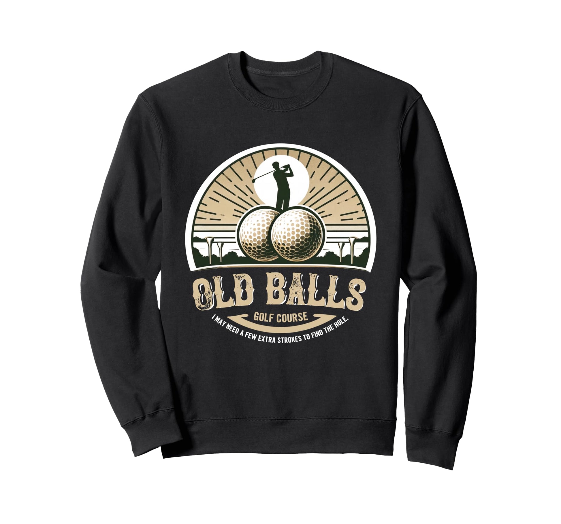 Funny 50Th Golf Birthday Over Hill Sweatshirt - Graphic Print Unisex - T-Shirt, Sweatshirt, Hoodie