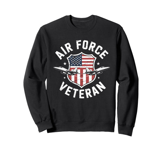 Air Force Veteran Us American Flag Sweatshirt - Unique Graphic for Adults - T-Shirt, Sweatshirt, Hoodie