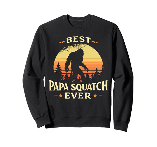 Bigfoot Dad Sasquatch Dad Best Sweatshirt - Aesthetic Graphic Men Women - T-Shirt, Sweatshirt, Hoodie