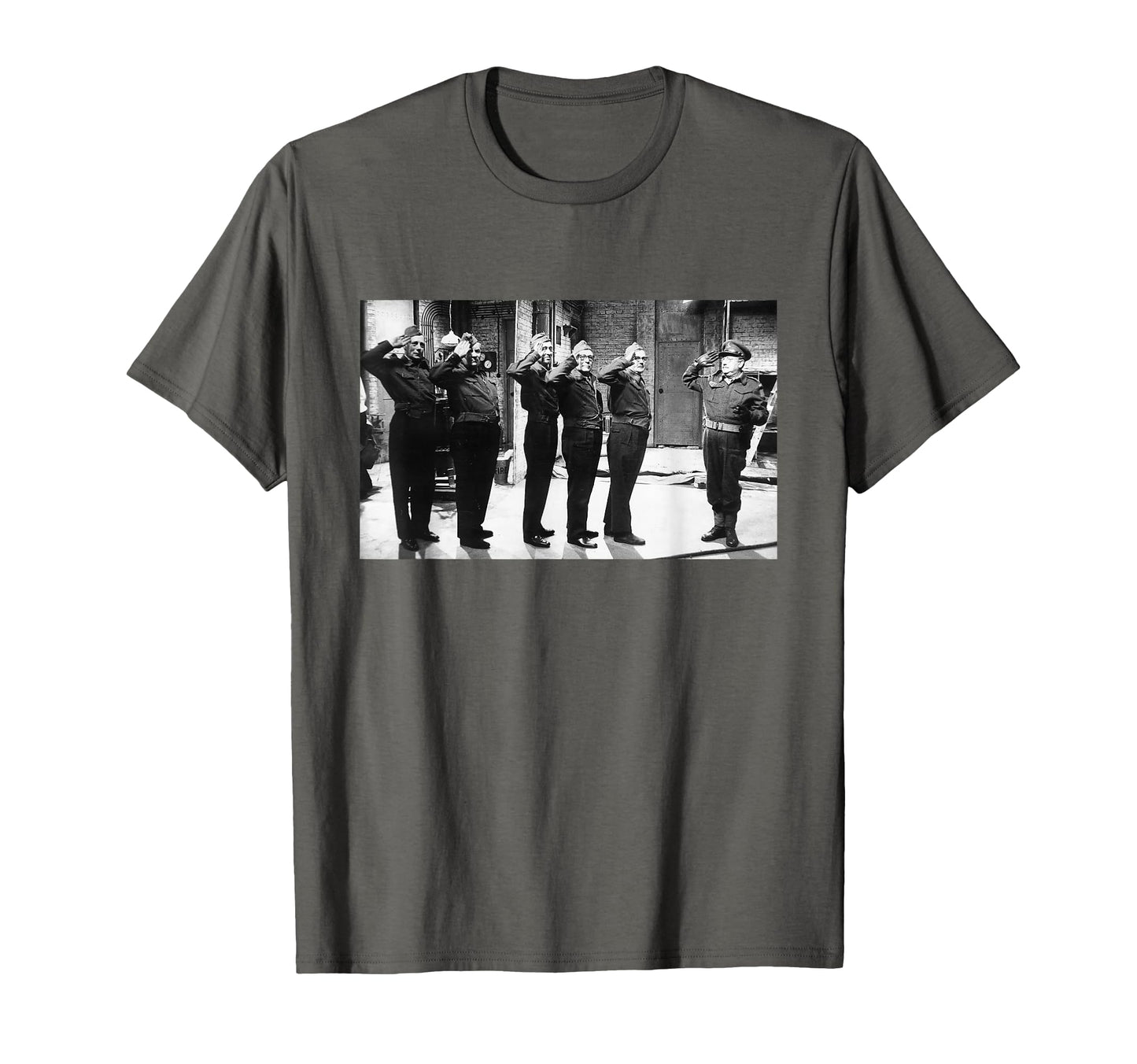Captain Mainwaring Salutes Real Home T-Shirt - Custom Art Print Unisex - T-Shirt, Sweatshirt, Hoodie