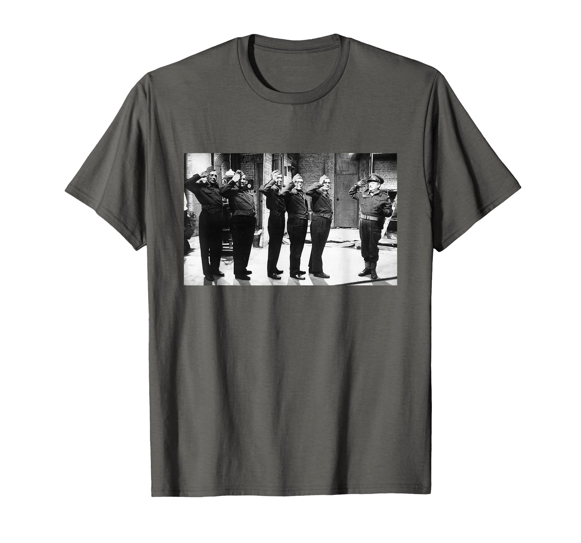 Captain Mainwaring Salutes Real Home T-Shirt - Custom Art Print Unisex - T-Shirt, Sweatshirt, Hoodie
