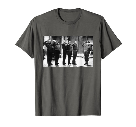 Captain Mainwaring Salutes Real Home T-Shirt - Custom Art Print Unisex - T-Shirt, Sweatshirt, Hoodie