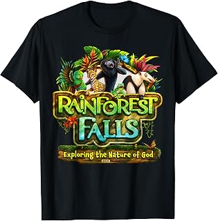 VBS 2026 Rainforest Falls Exploring The Nature of God Kids T-Shirt Unisex T-shirt, Sweatshirt, Hoodie, Long Sleeve Tee - T-Shirt, Sweatshirt, Hoodie