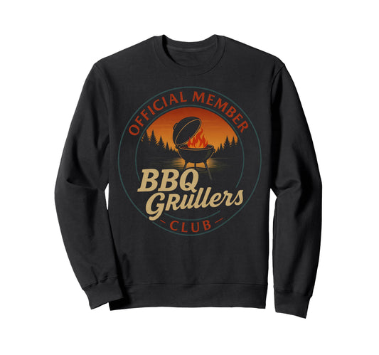 Bbq Grillers Club Funny Camping Sweatshirt - Novelty Apparel for Adults - T-Shirt, Sweatshirt, Hoodie