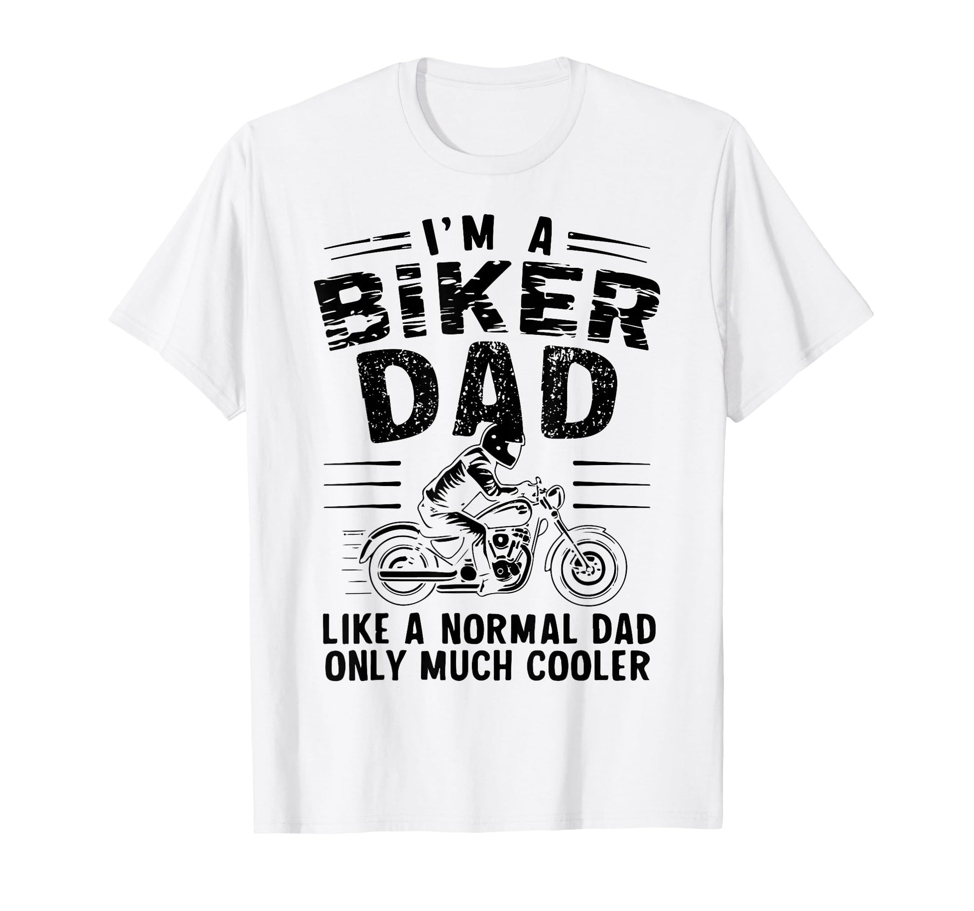 Motorcycle Lover Daddy Funny Biker Dad T-Shirt - Minimalist Print Unisex - T-Shirt, Sweatshirt, Hoodie