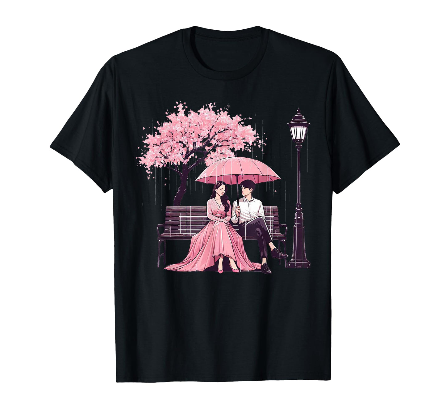 Korean Drama Romantic Couple Cherry T-Shirt - Graphic Print Men Women - T-Shirt, Sweatshirt, Hoodie