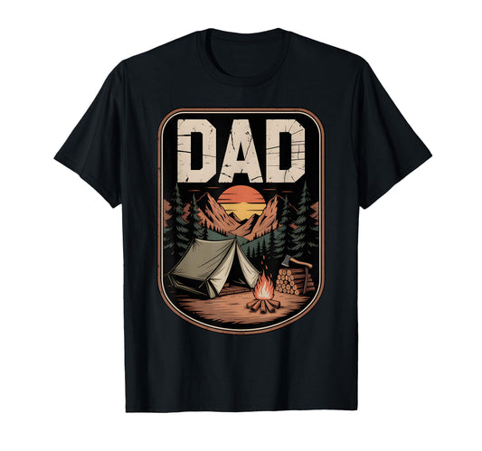 Camping Dad Bushcraft Outdoor Survival Axe T-Shirt - Graphic Print Unisex - T-Shirt, Sweatshirt, Hoodie